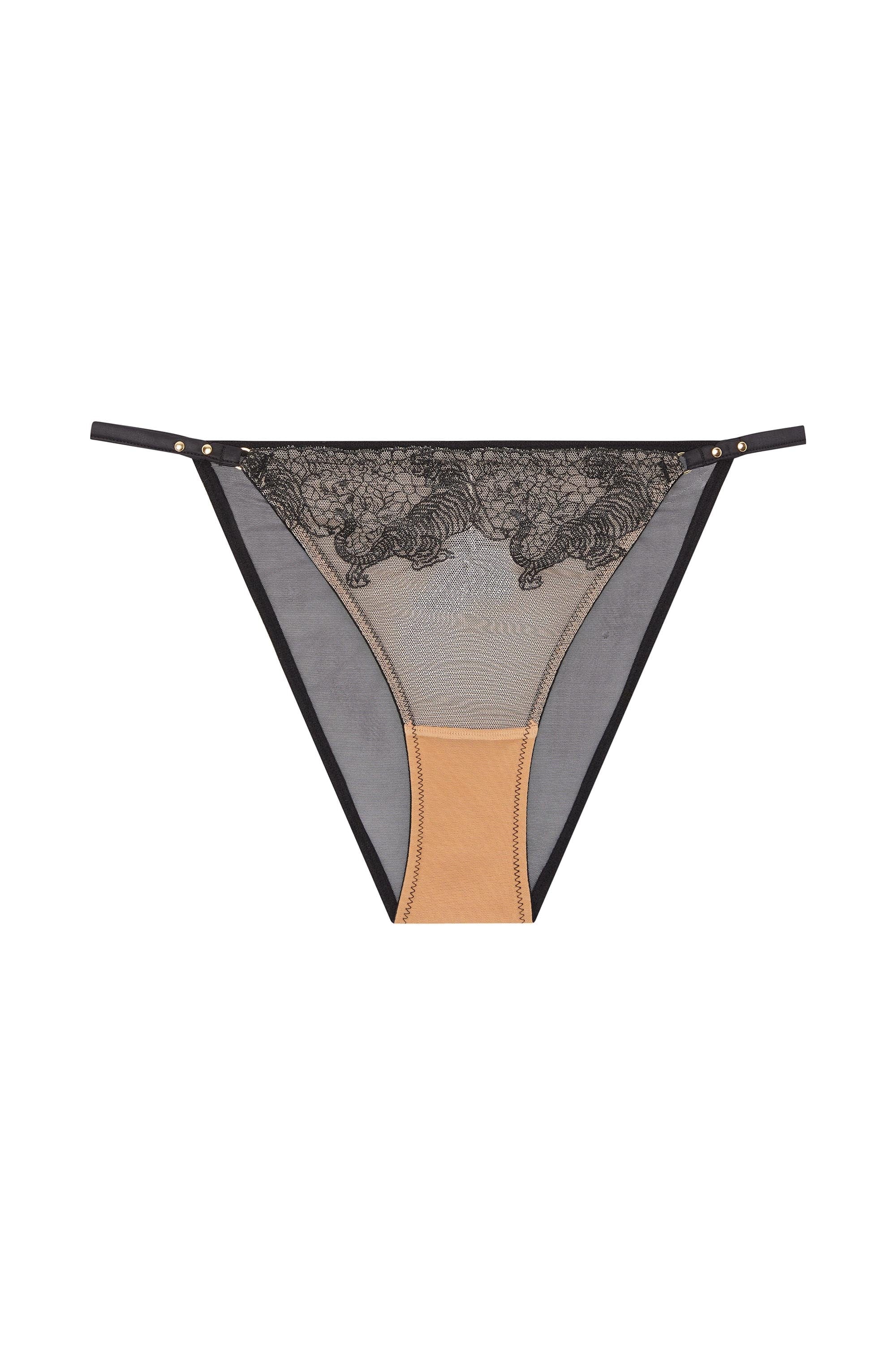 Tiger Peach Mesh Embroidered Brief - Image 4