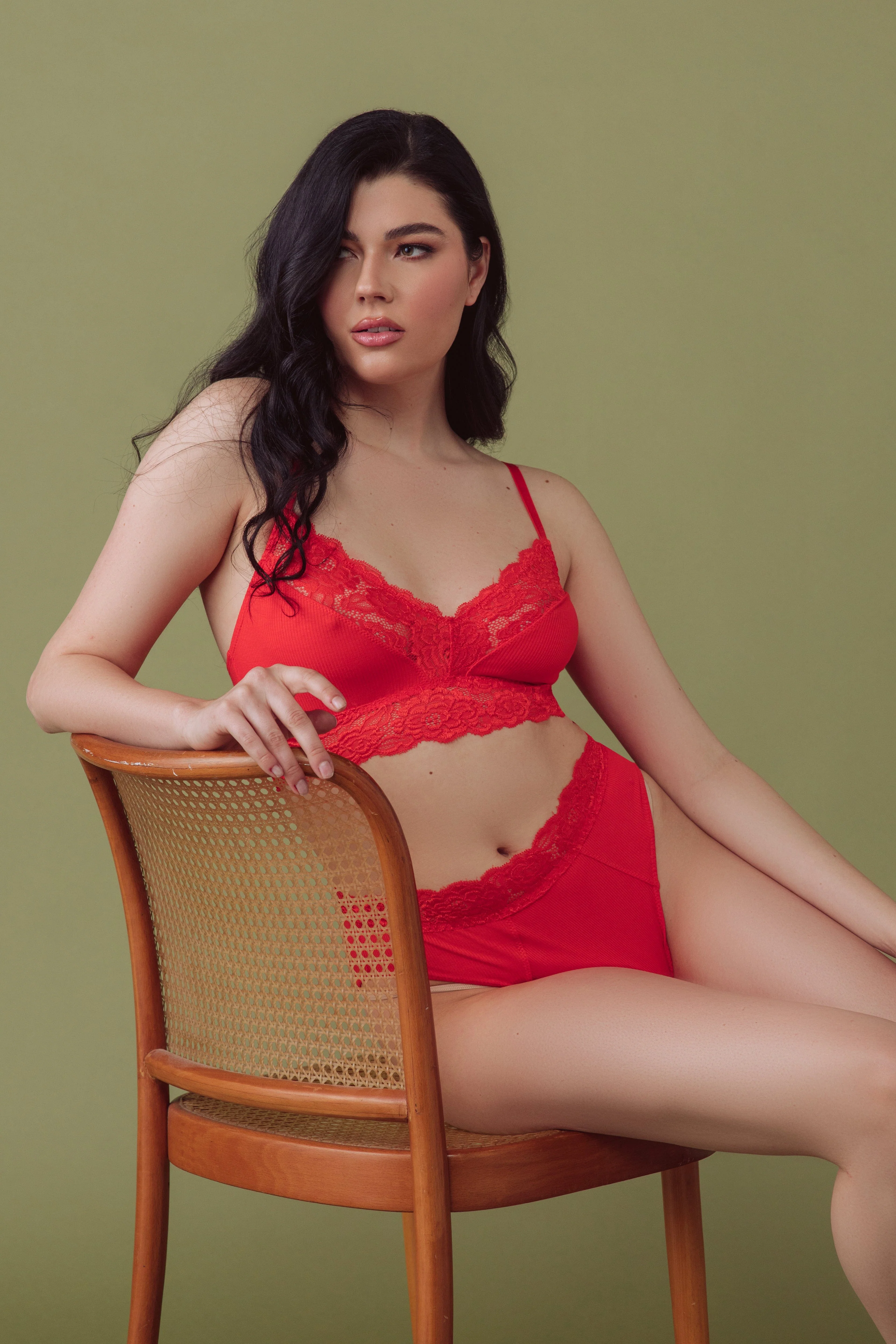 Tigerlilly Orange V-Neck Bralette - Image 3