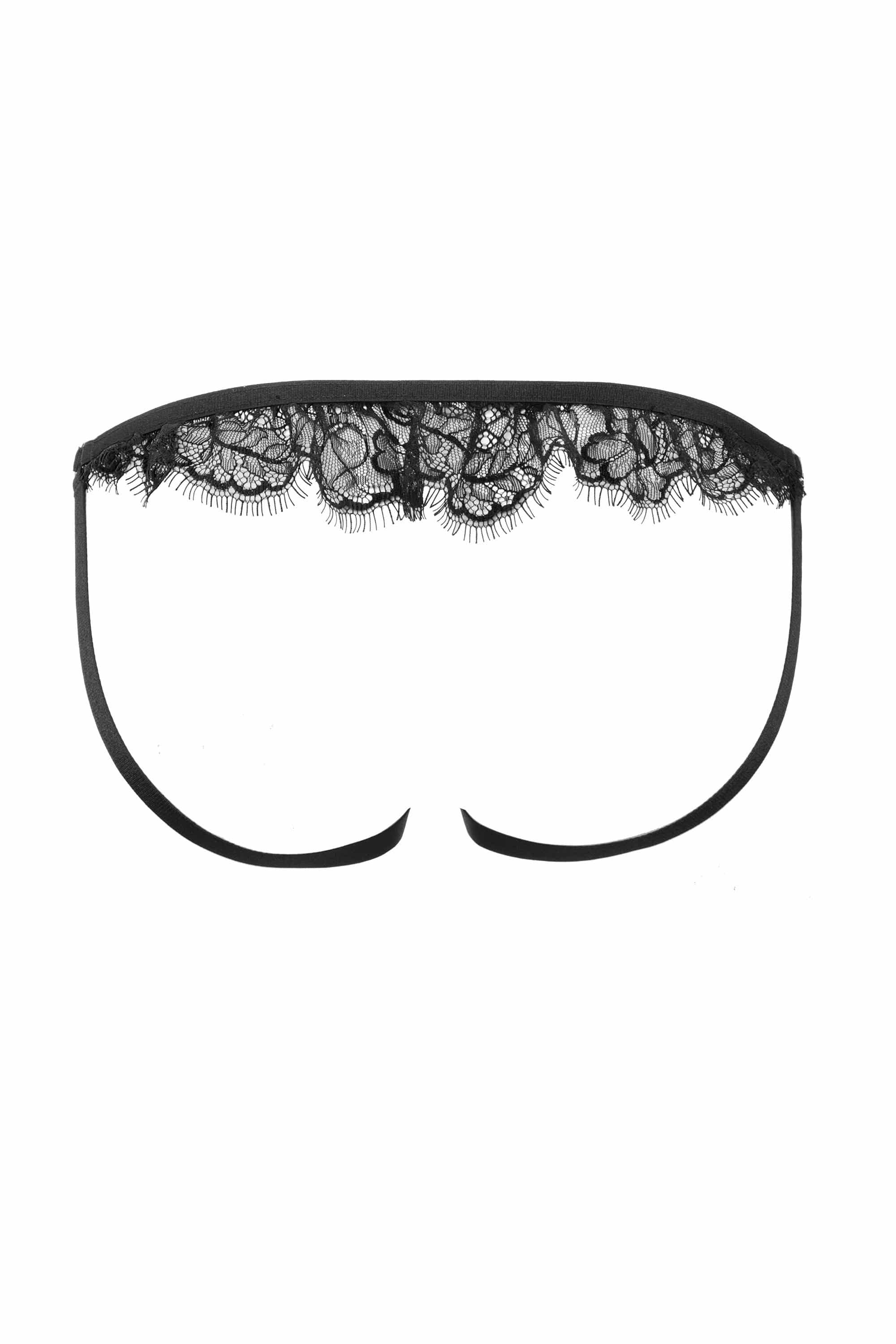 Venus Black Lace Open Brief - Image 2