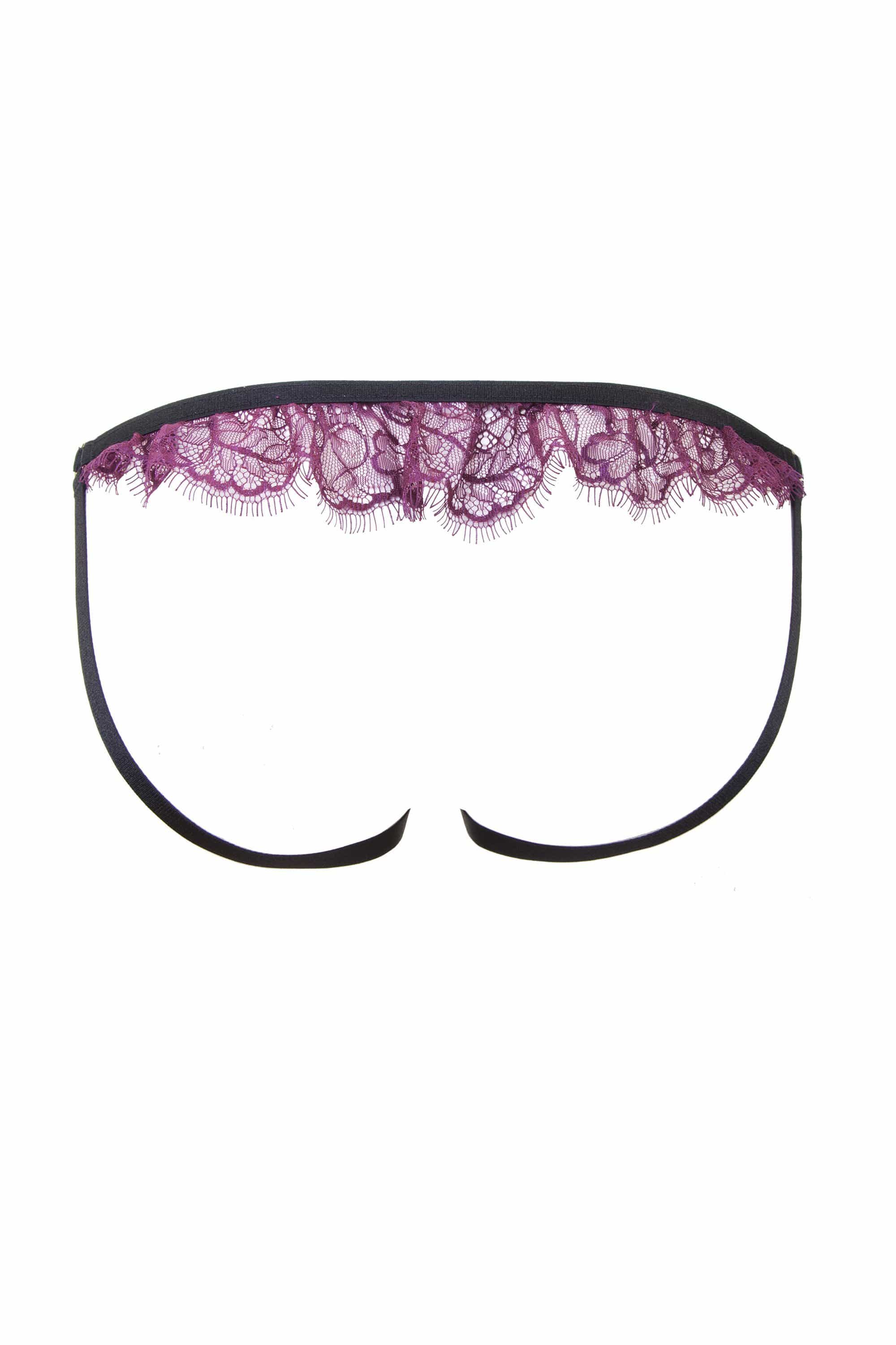 Venus Wine Lace Open Brief - Image 2