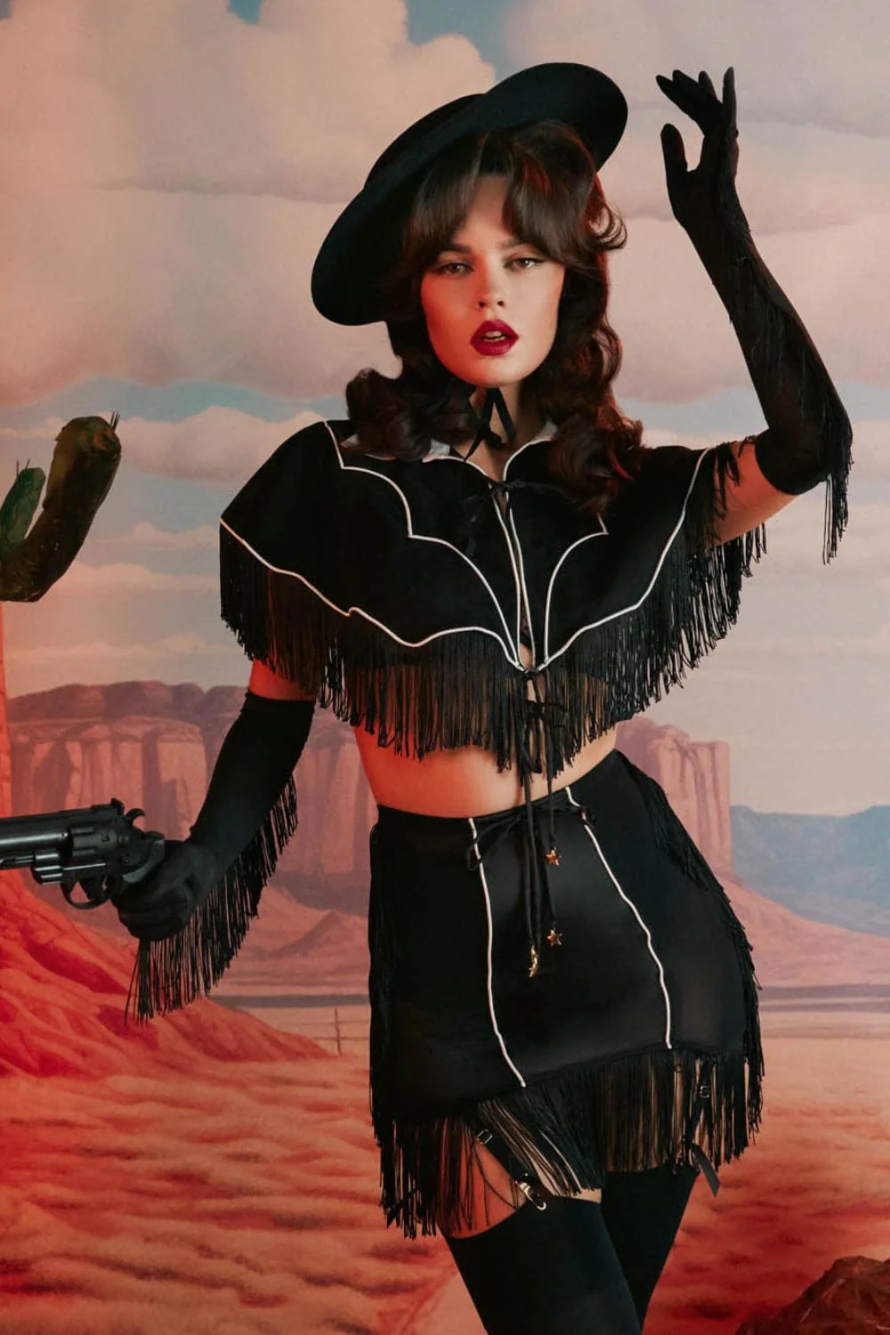 Billie Western Cowboy Fringe Girdle - Image 2