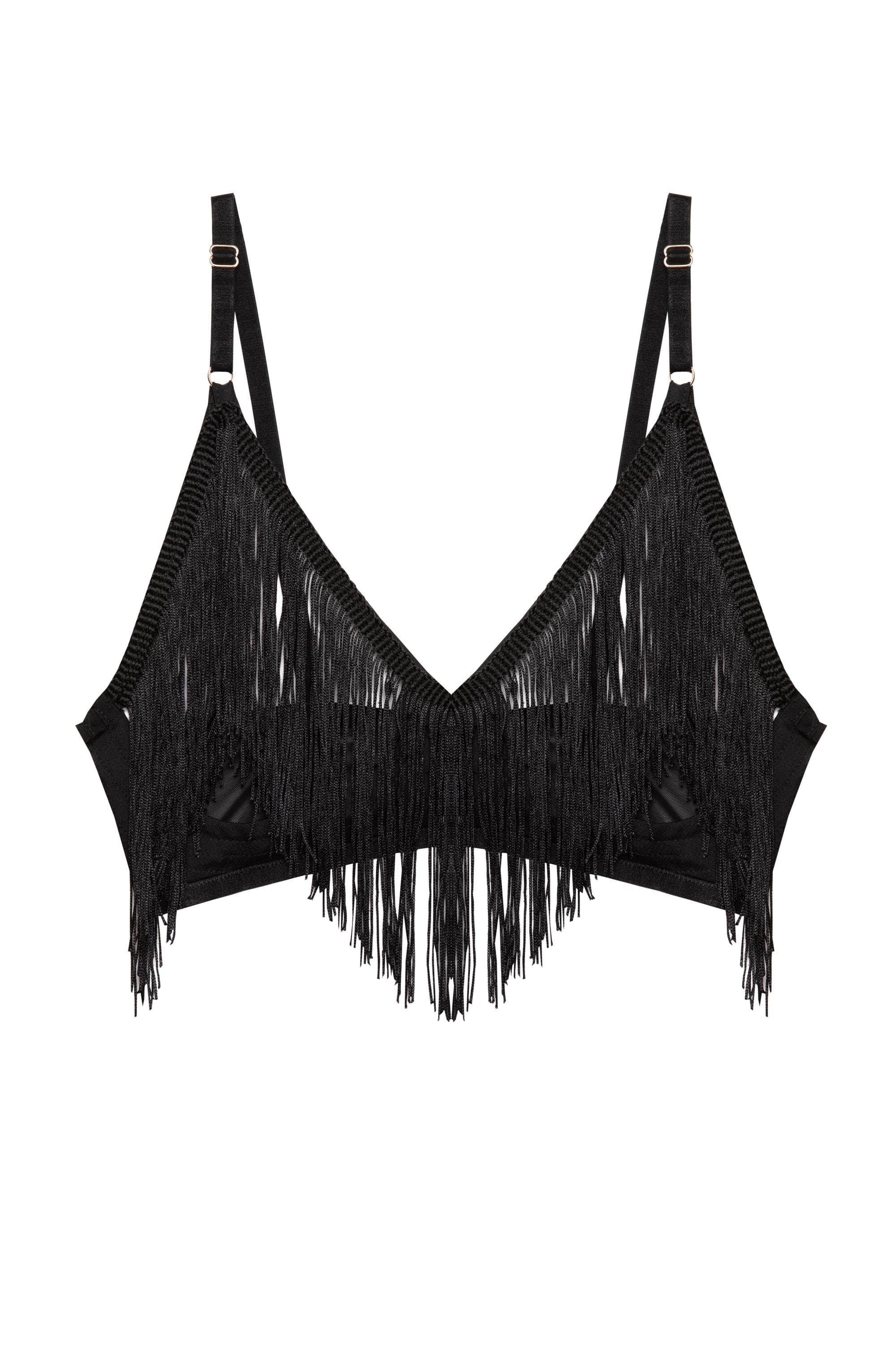 Mabel Western Fringe Open Cup Bra - Image 4