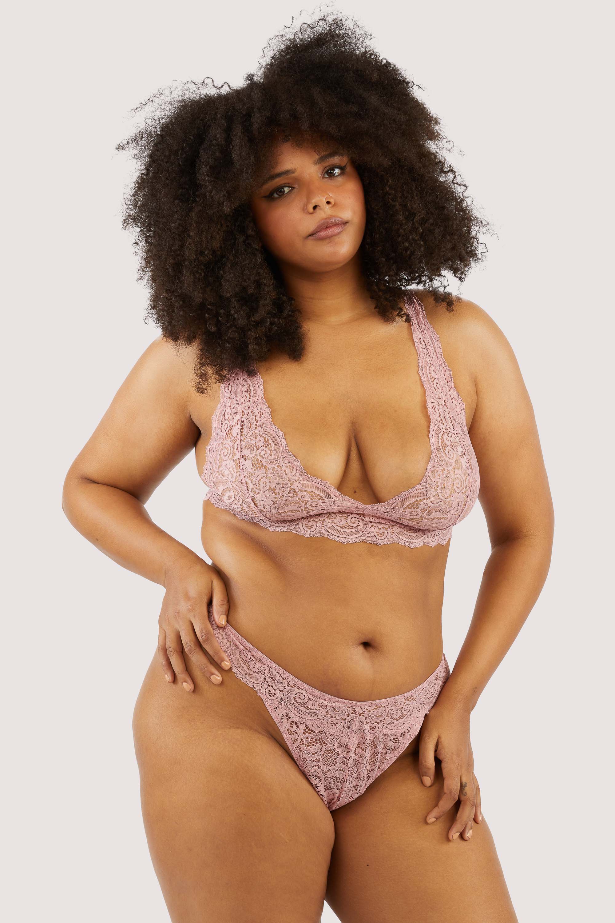 Ariana Ash Rose Lace Thong - Image 6