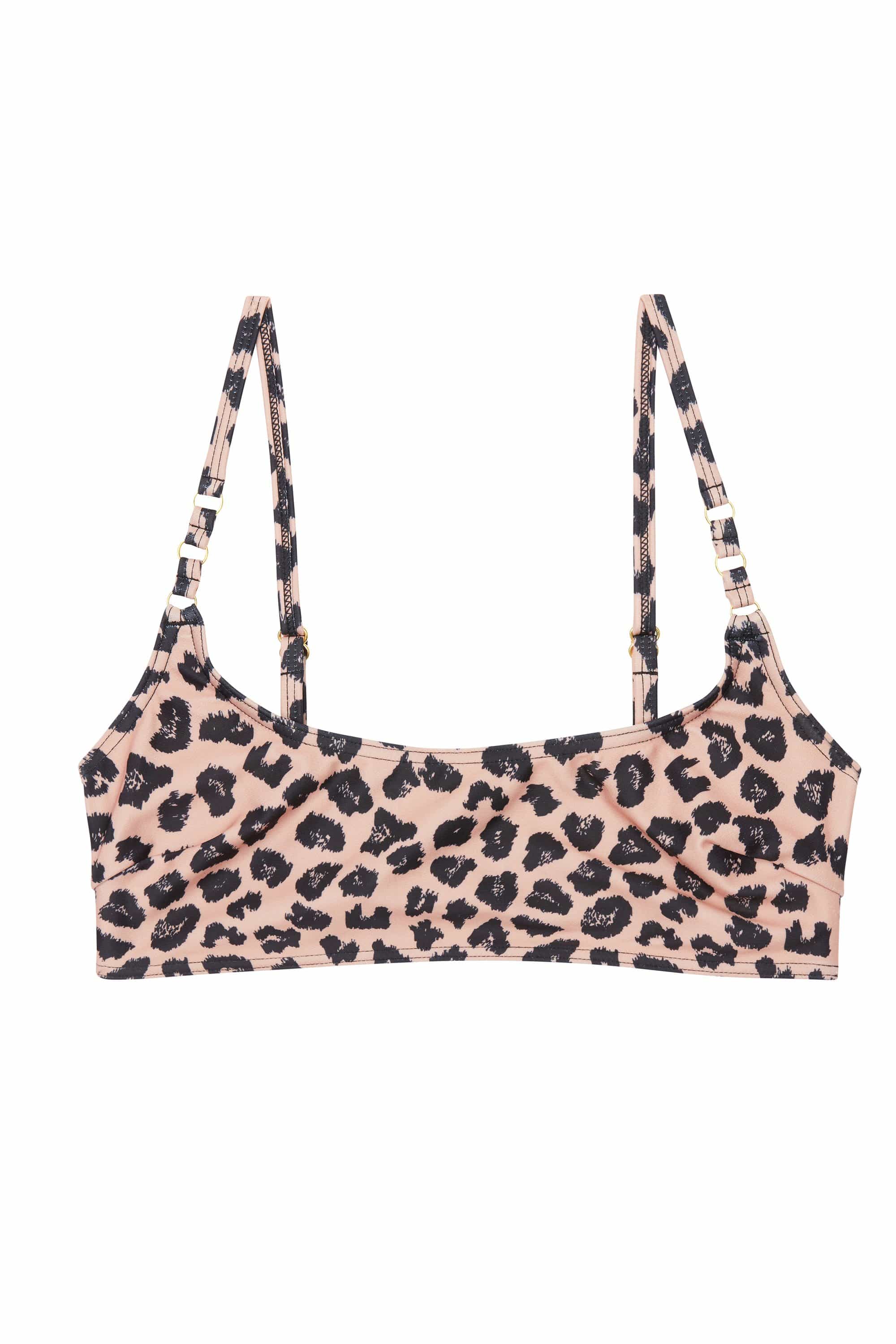Brown Eco Leopard Bikini Top - Image 4