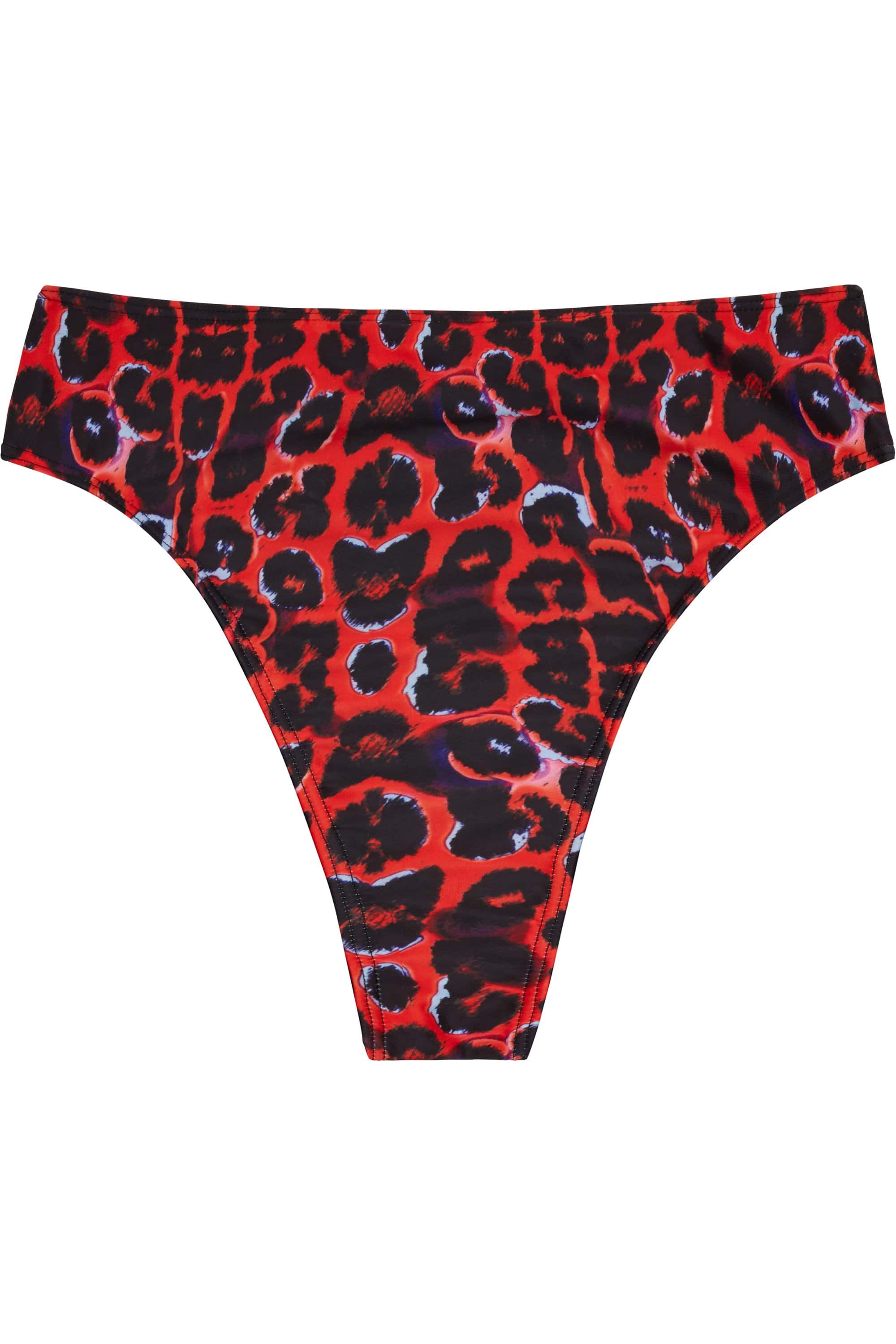 Wolf & Whistle Eco Leopard tie dye high waist brief - Image 4