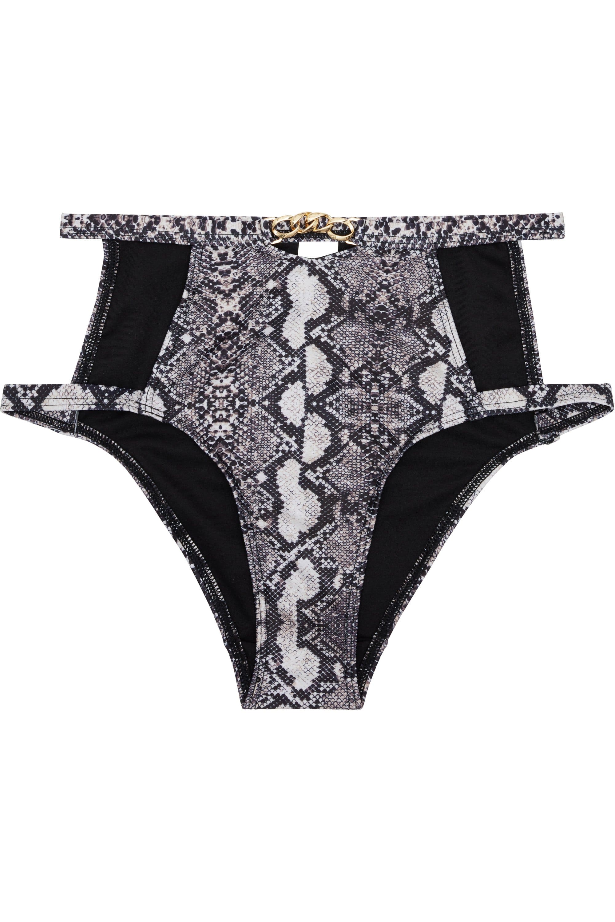 Eco Snakeskin chain high waist brief - Image 3