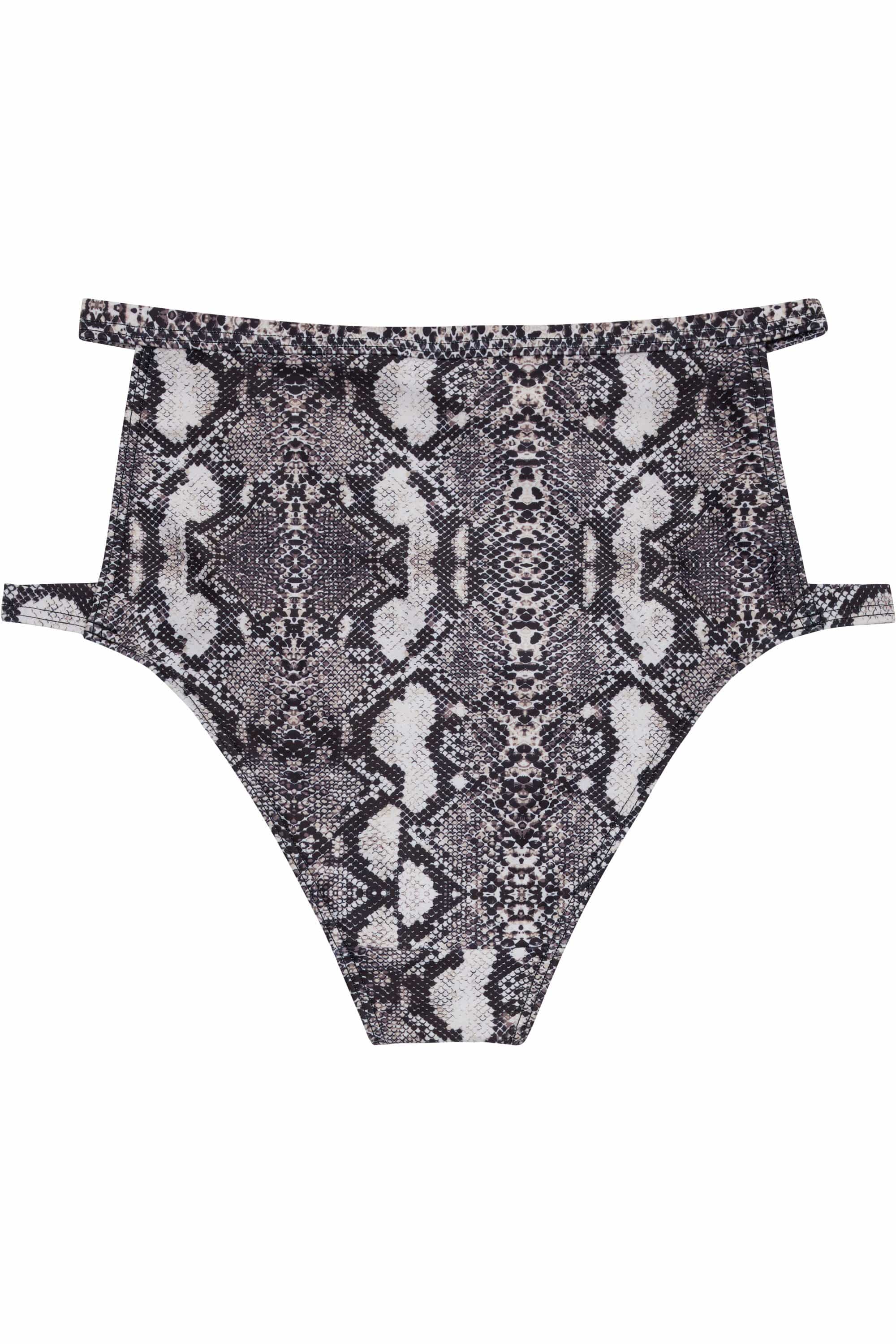 Eco Snakeskin chain high waist brief - Image 4