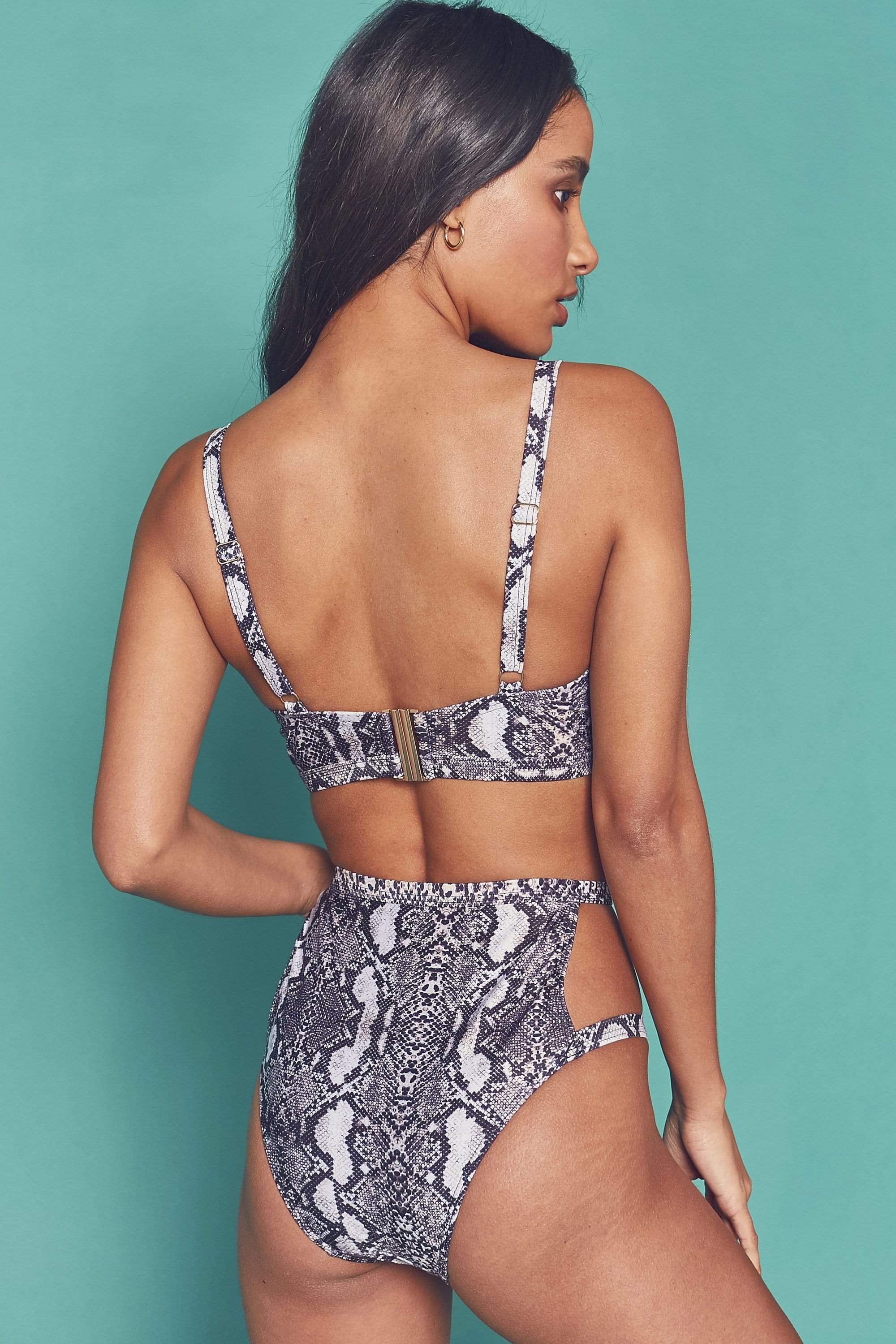 Eco Snakeskin chain push up top B - G - Image 2