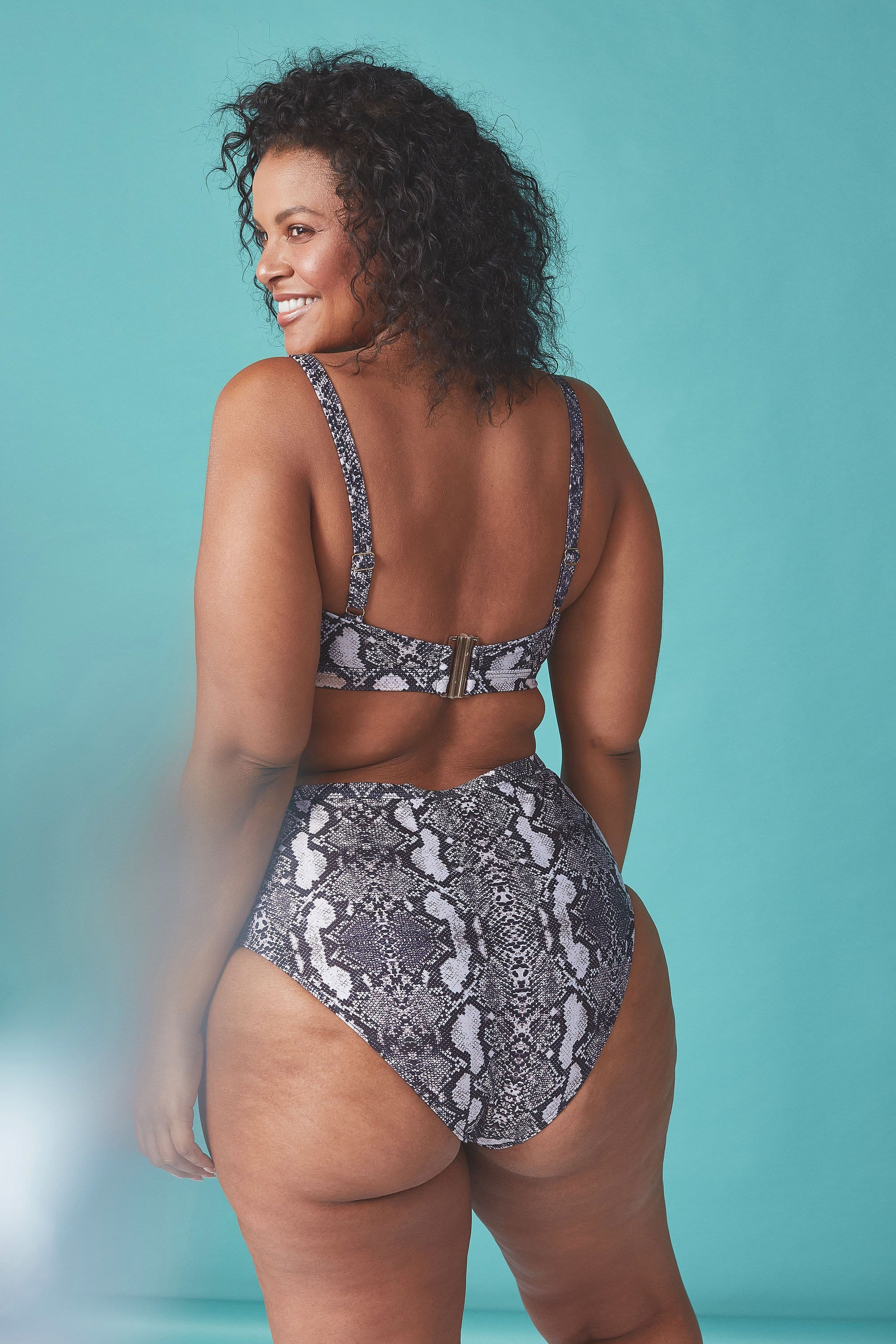 Wolf & Whistle Eco Snakeskin curve brief - Image 2
