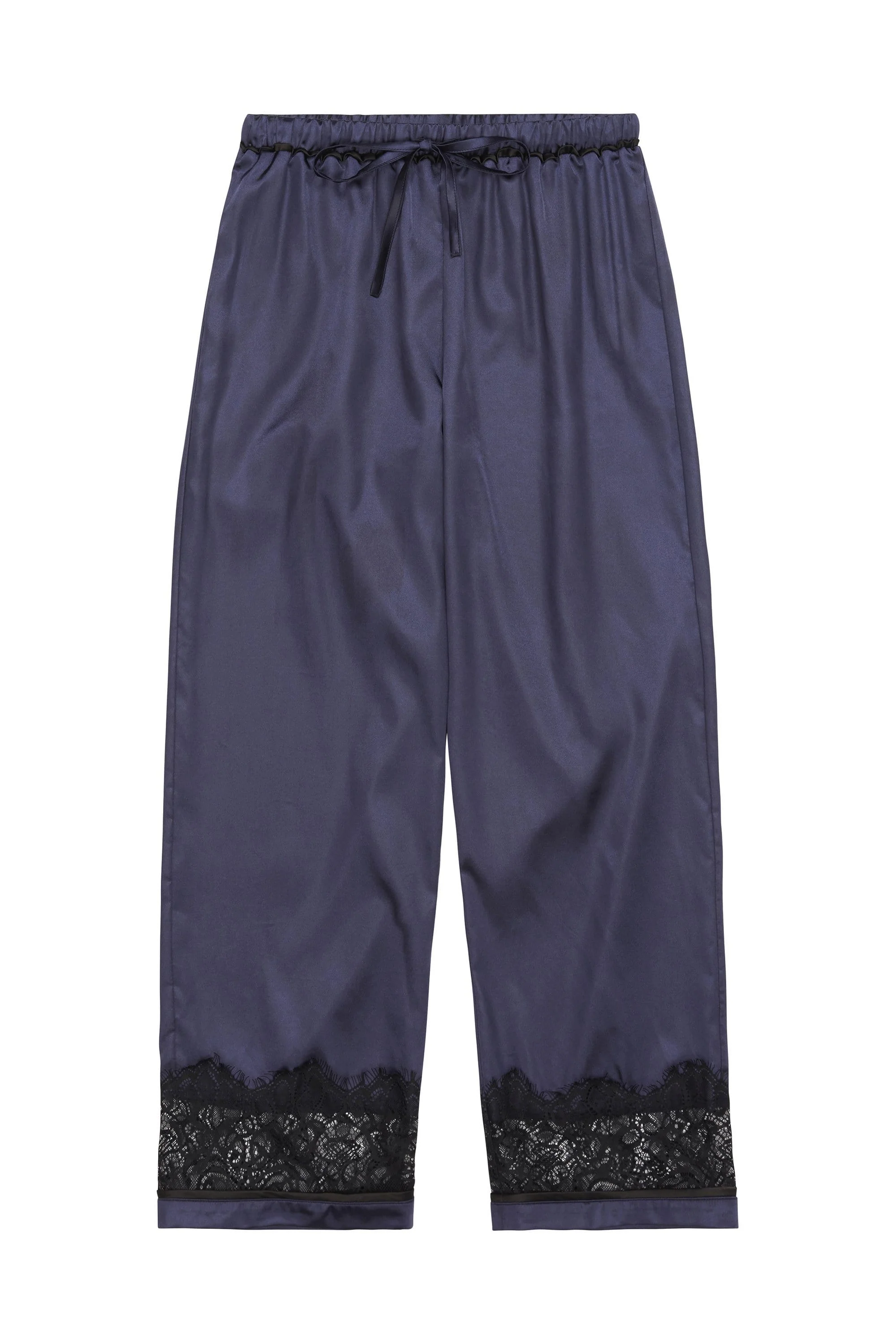 Wolf & Whistle Emmy Satin Lace Trim PJ Set - Image 4