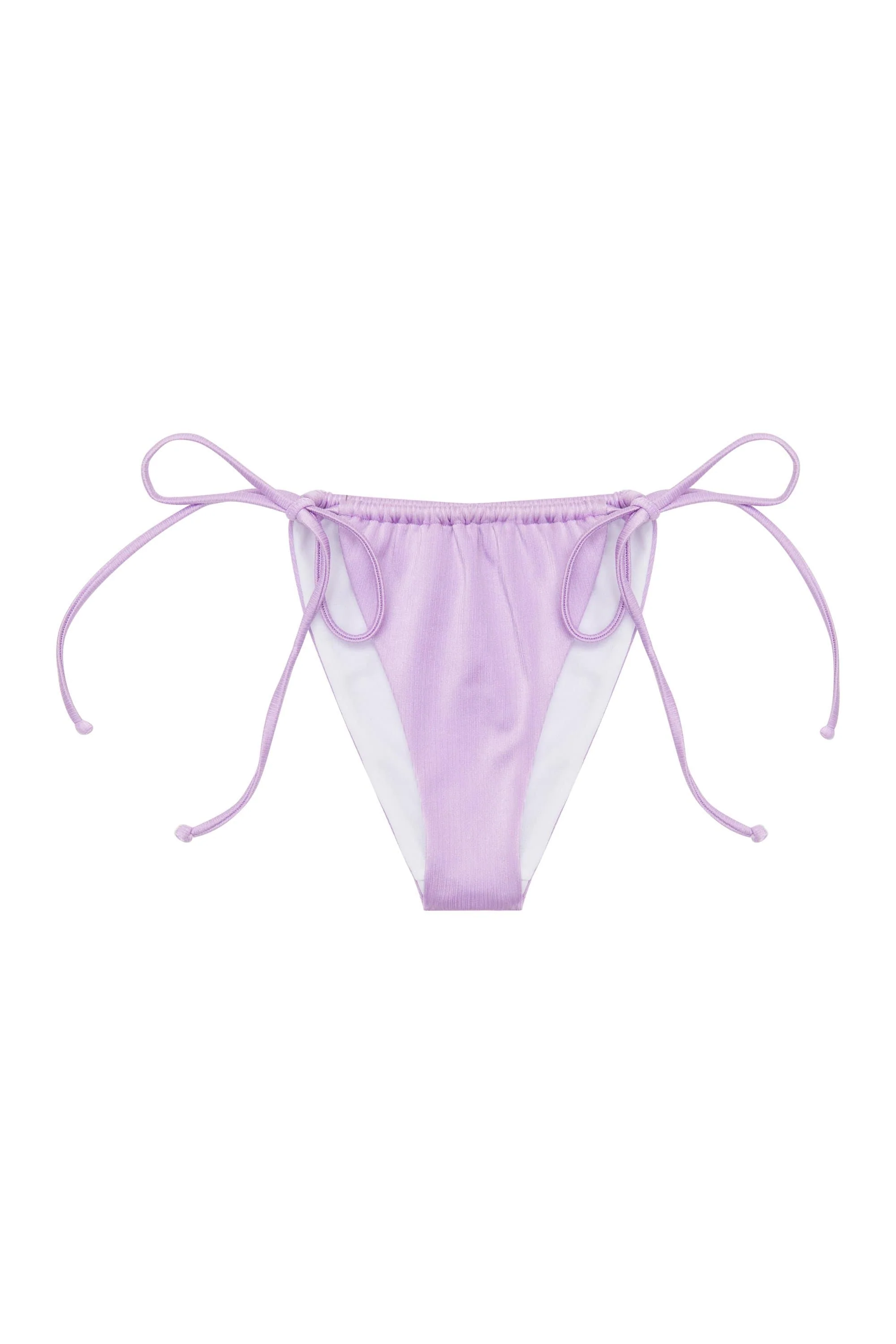 High shine tie side brief lilac - Image 2