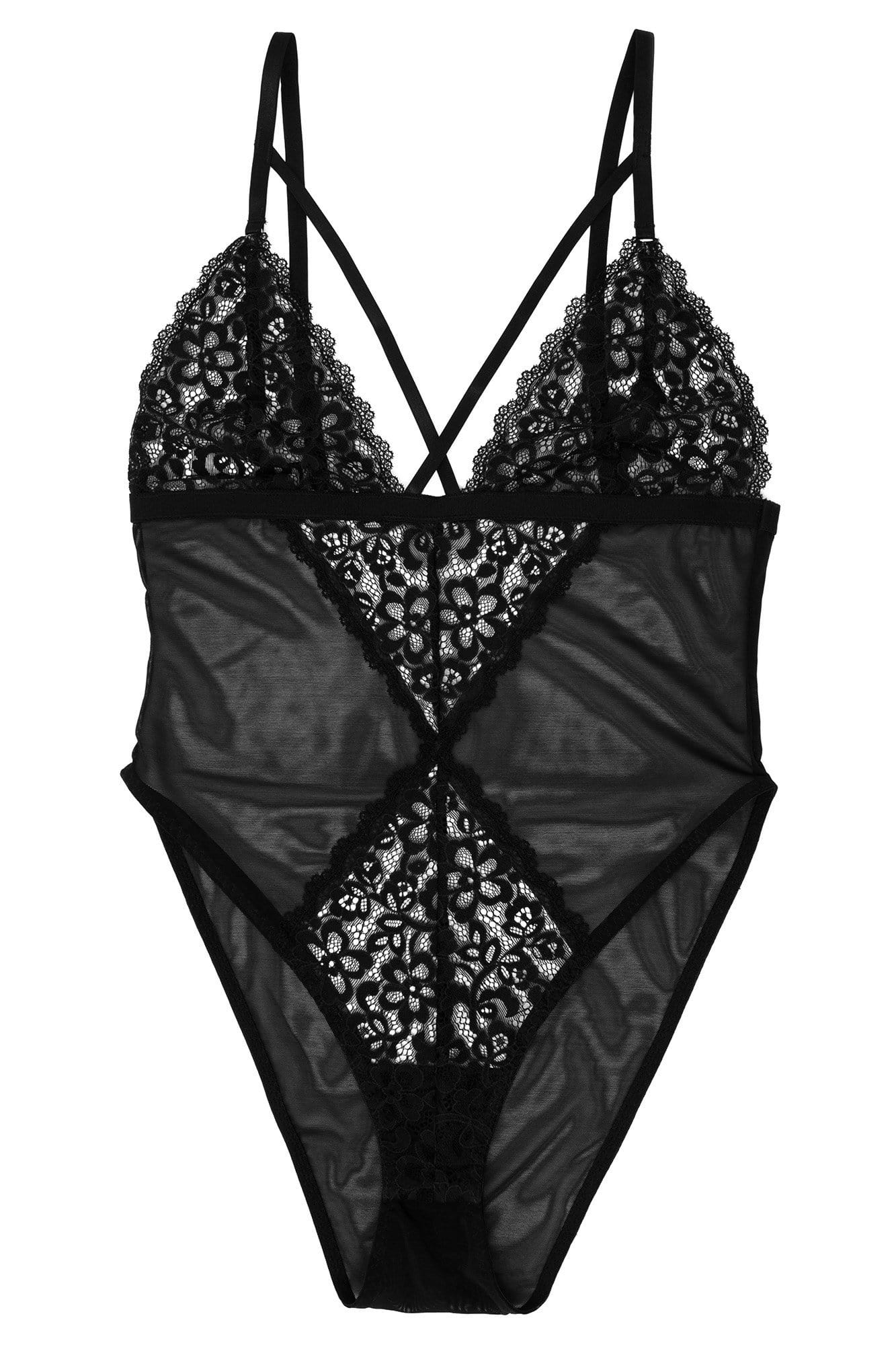 Wolf & Whistle Jetta Lace and mesh body - Image 3