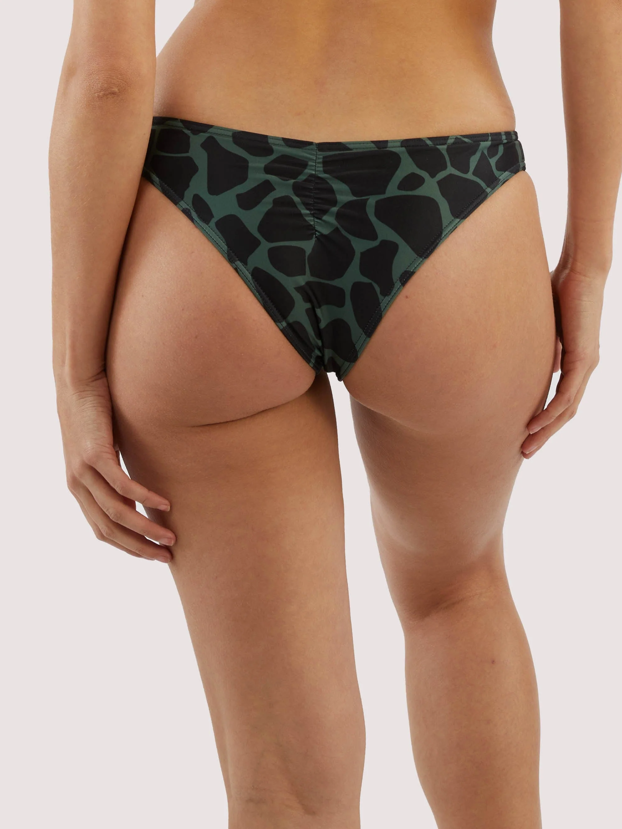 Khaki Eco Giraffe Brazilian Brief - Image 2