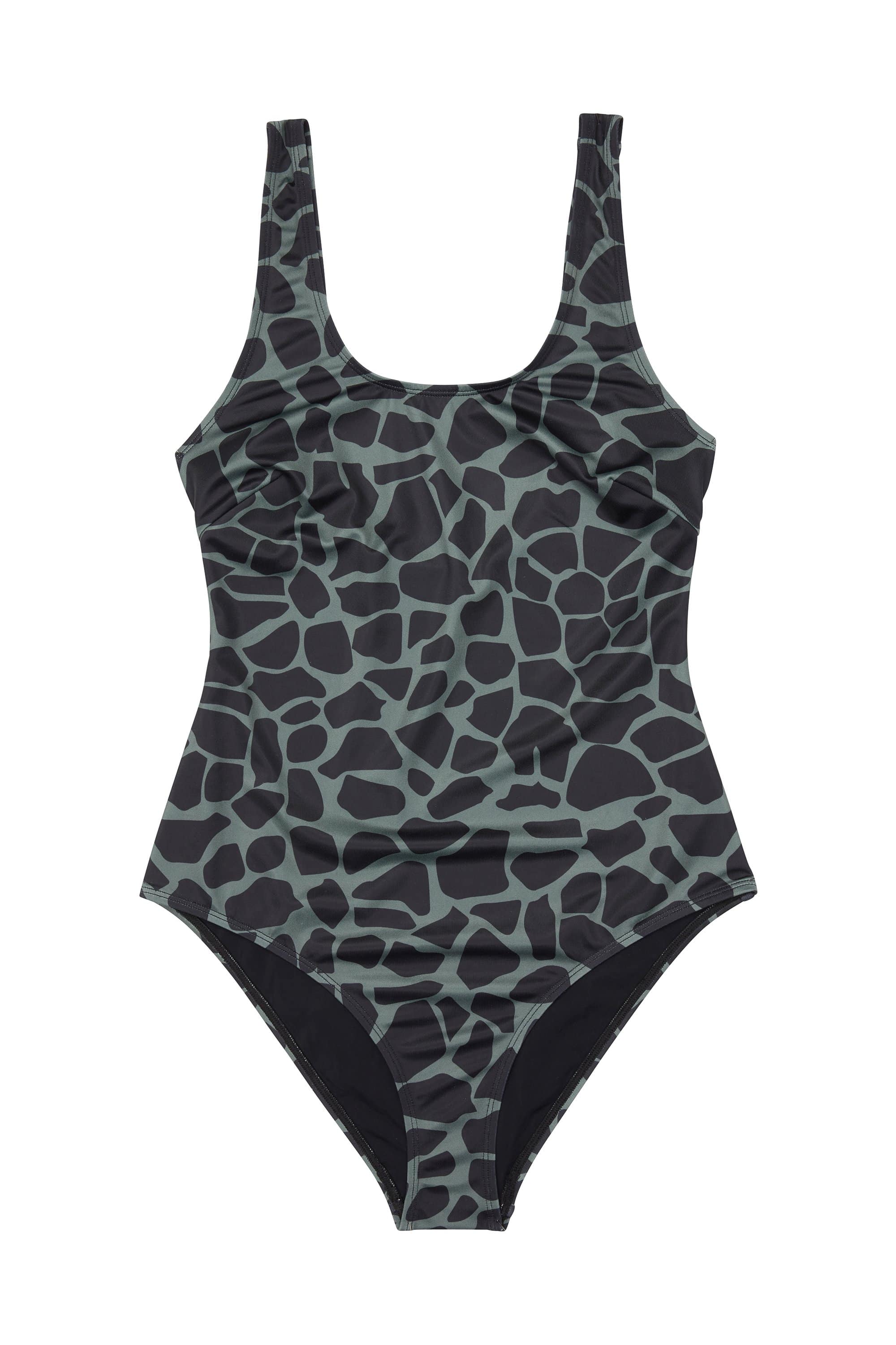 Khaki Eco Giraffe Swimsuit - Image 5