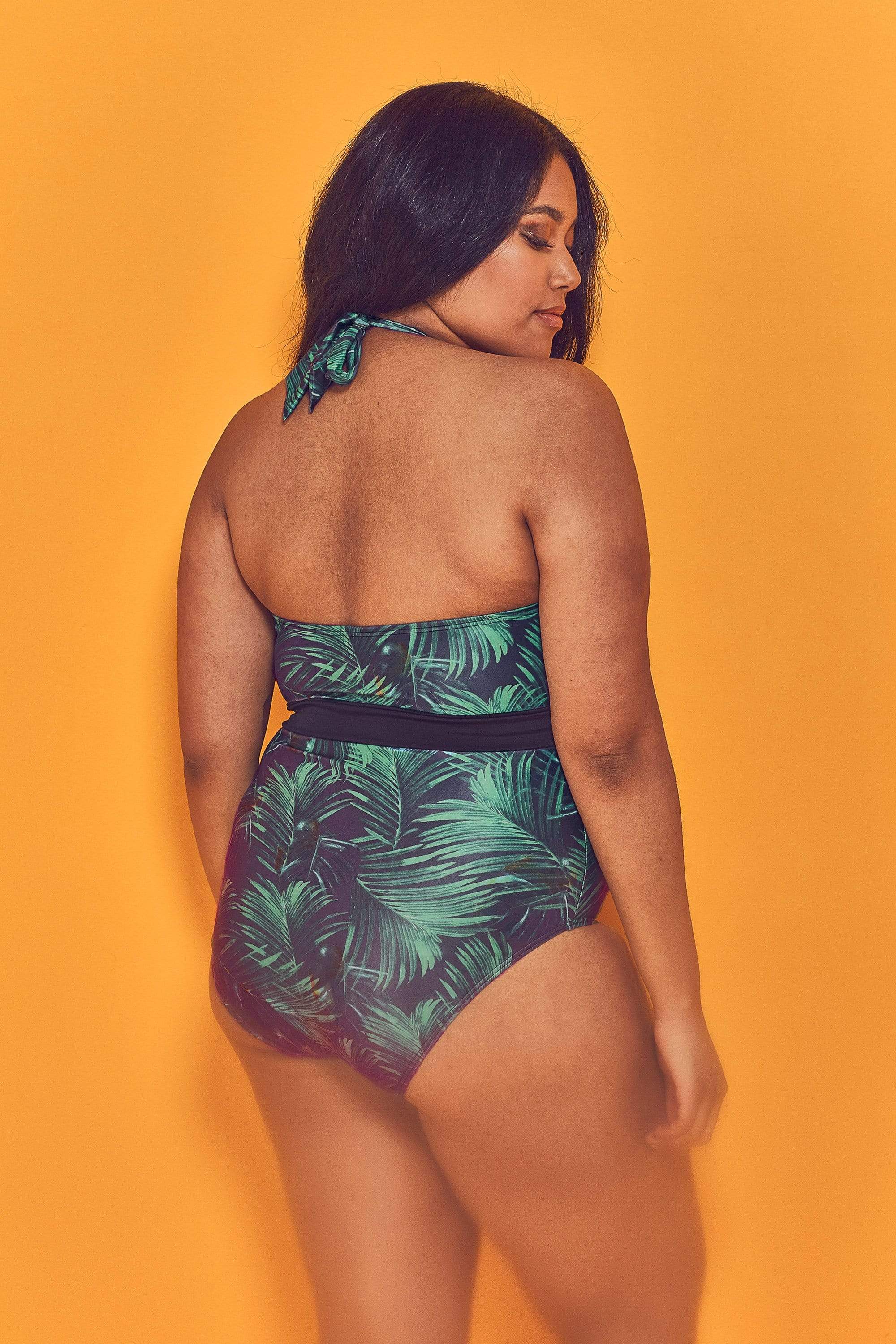 Palm Plunge Belted Swimsuit Curve - Image 2