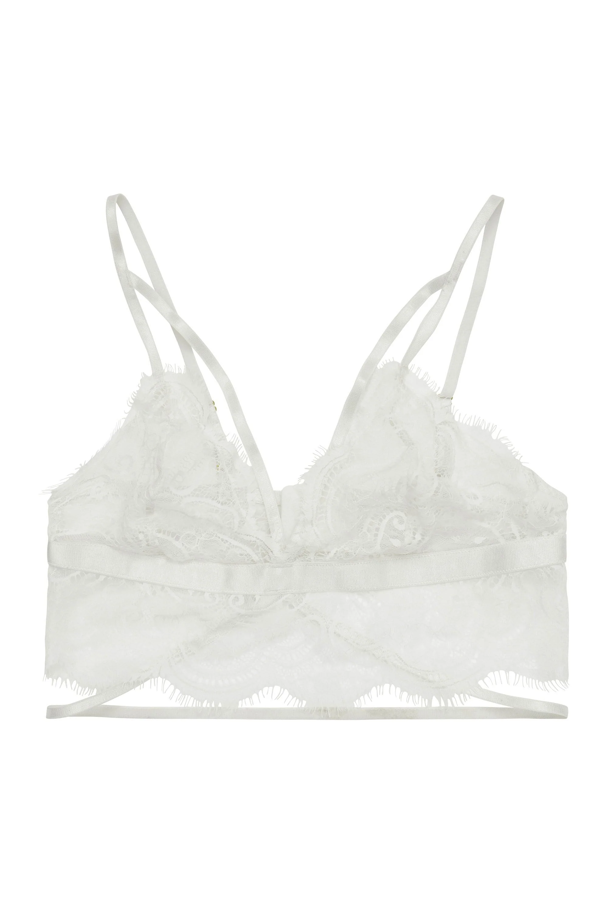 Wolf & Whistle Tanja white lace soft cup bra - Image 3
