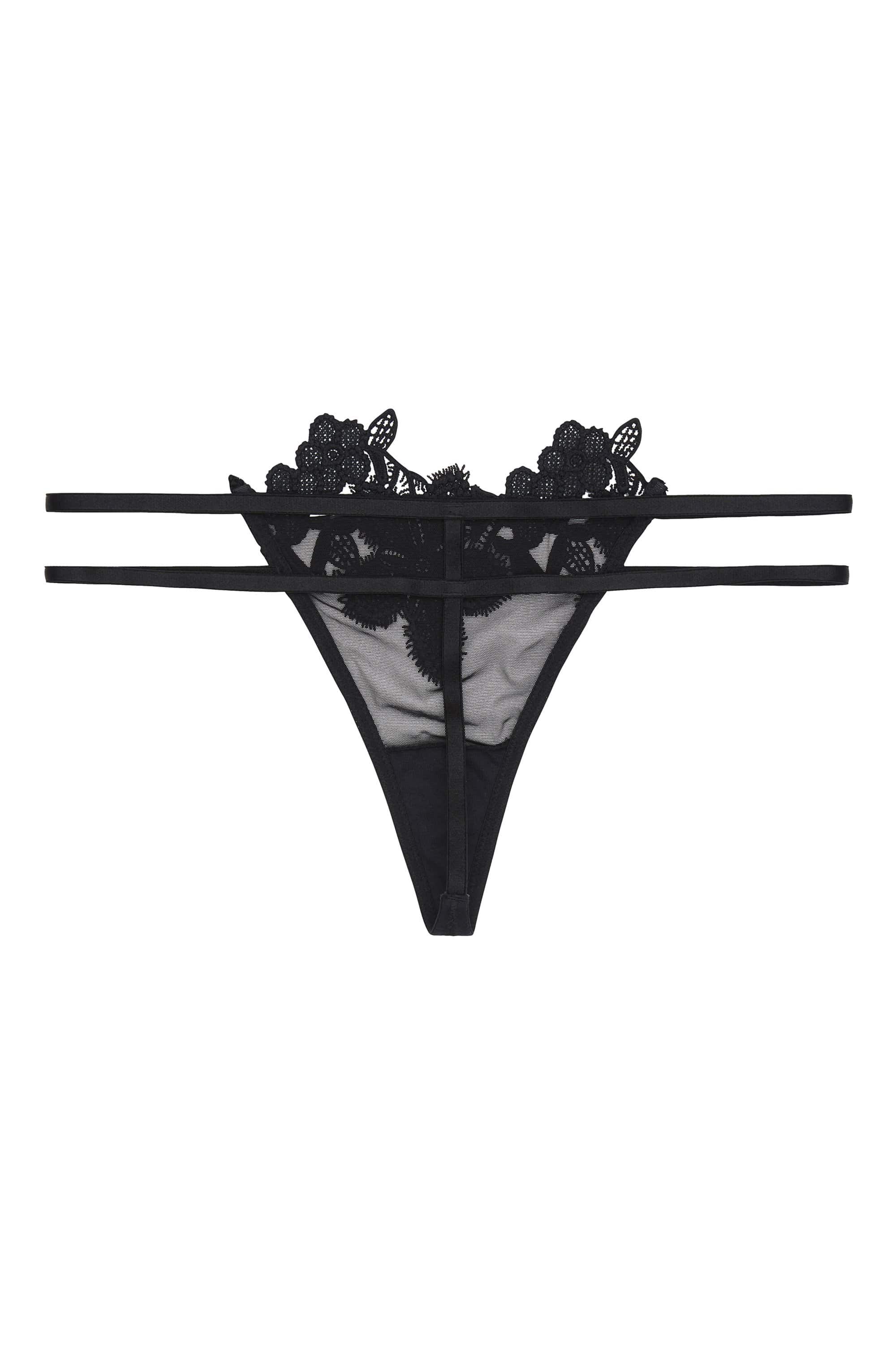 WW x Charlotte McKinney Alyssa Floral Applique Thong - Image 4