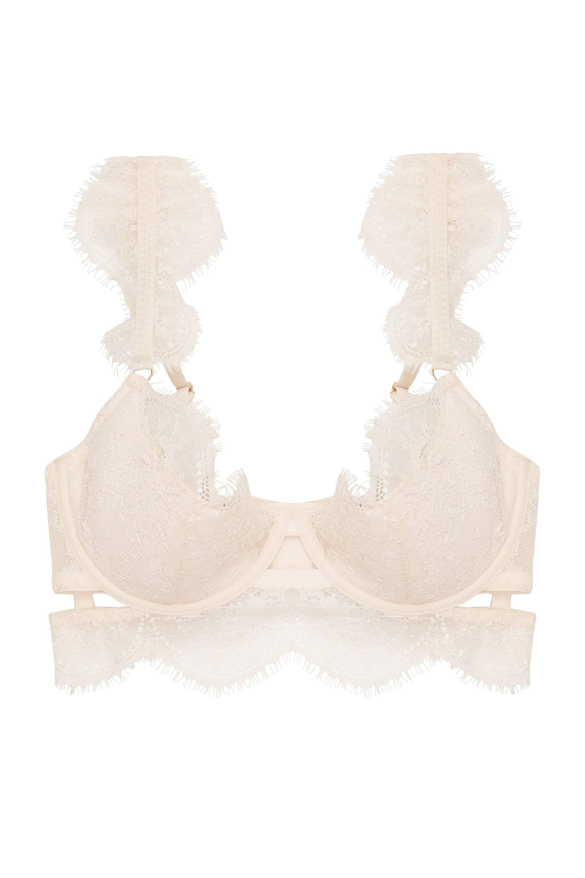 WW x Charlotte McKinney Gigi Blush Cut Out Plunge Bra B - G - Image 4