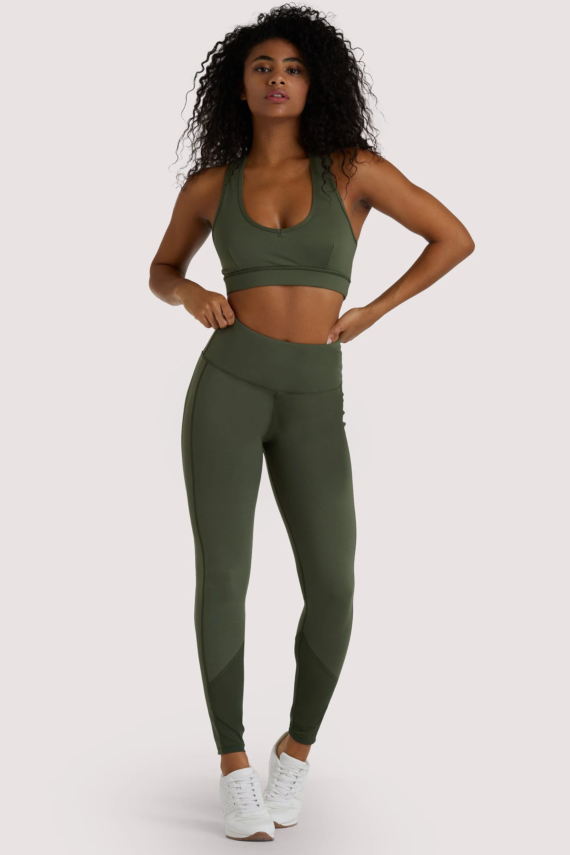Eco Dusty Olive Racer Back Bra - Image 4