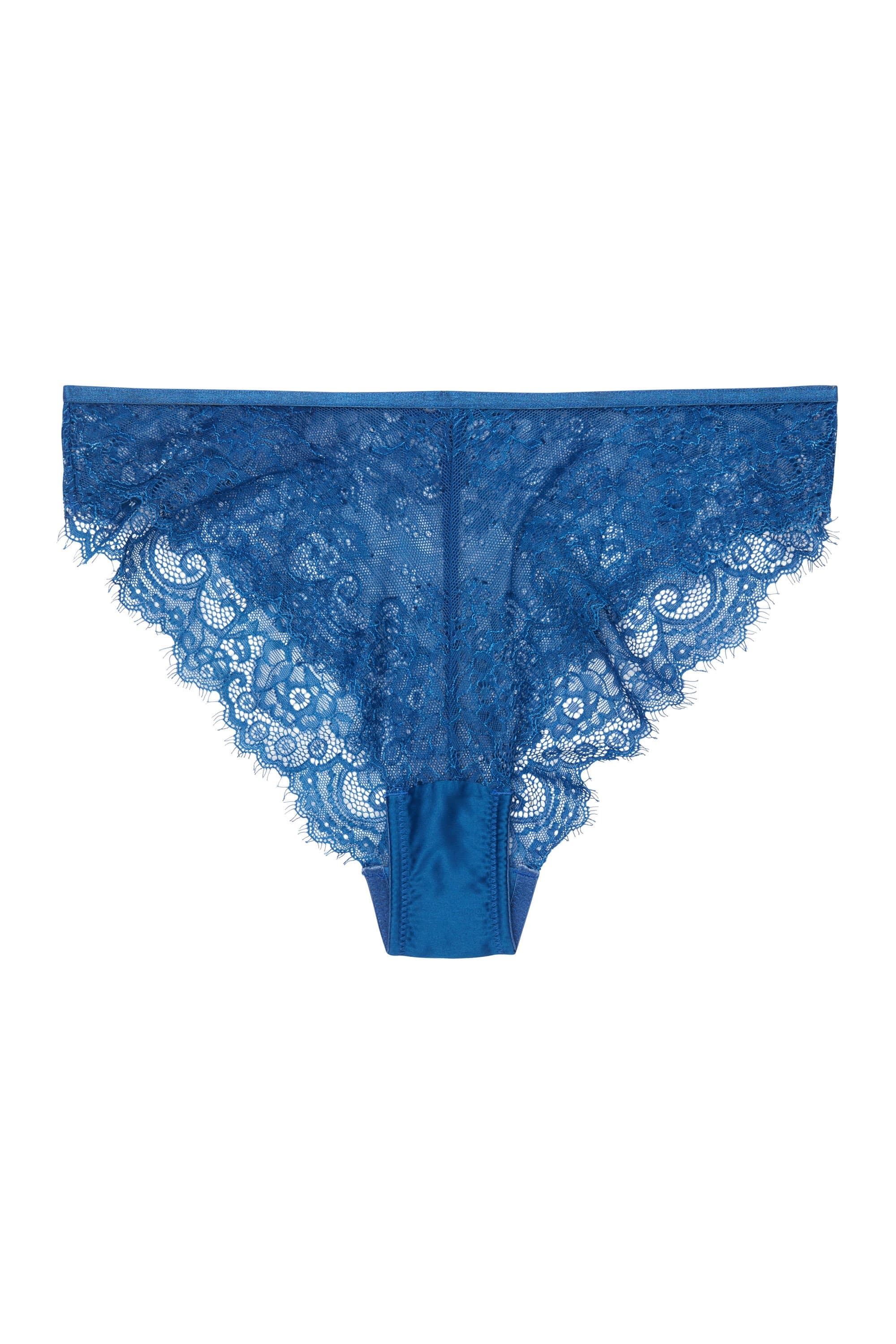 Millie Eyelash Lace Brief Blue - Image 2