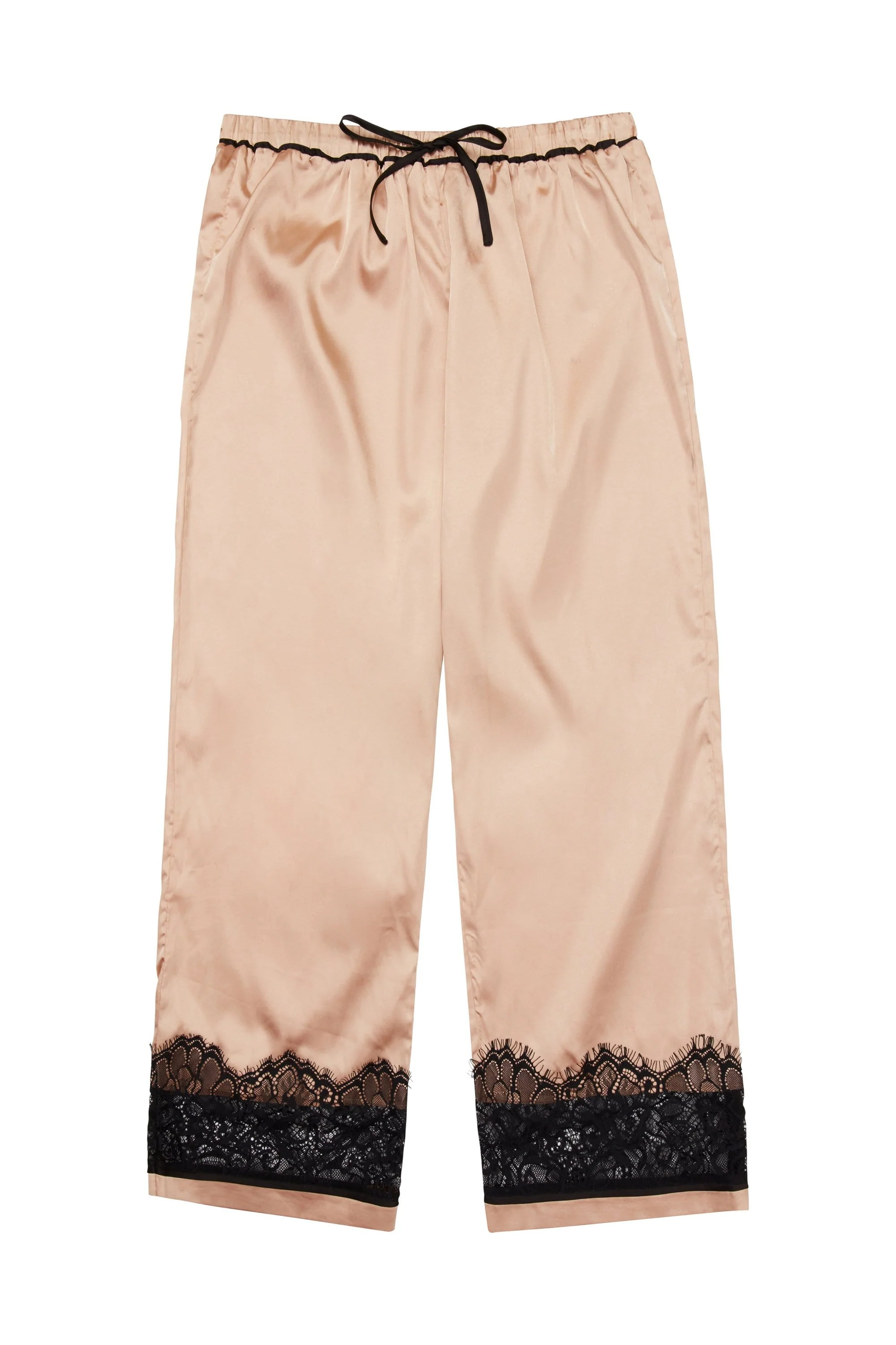 Wolf & Whistle Emmy Eyelash Lace Trim Long Sleeve PJ Set - Image 5