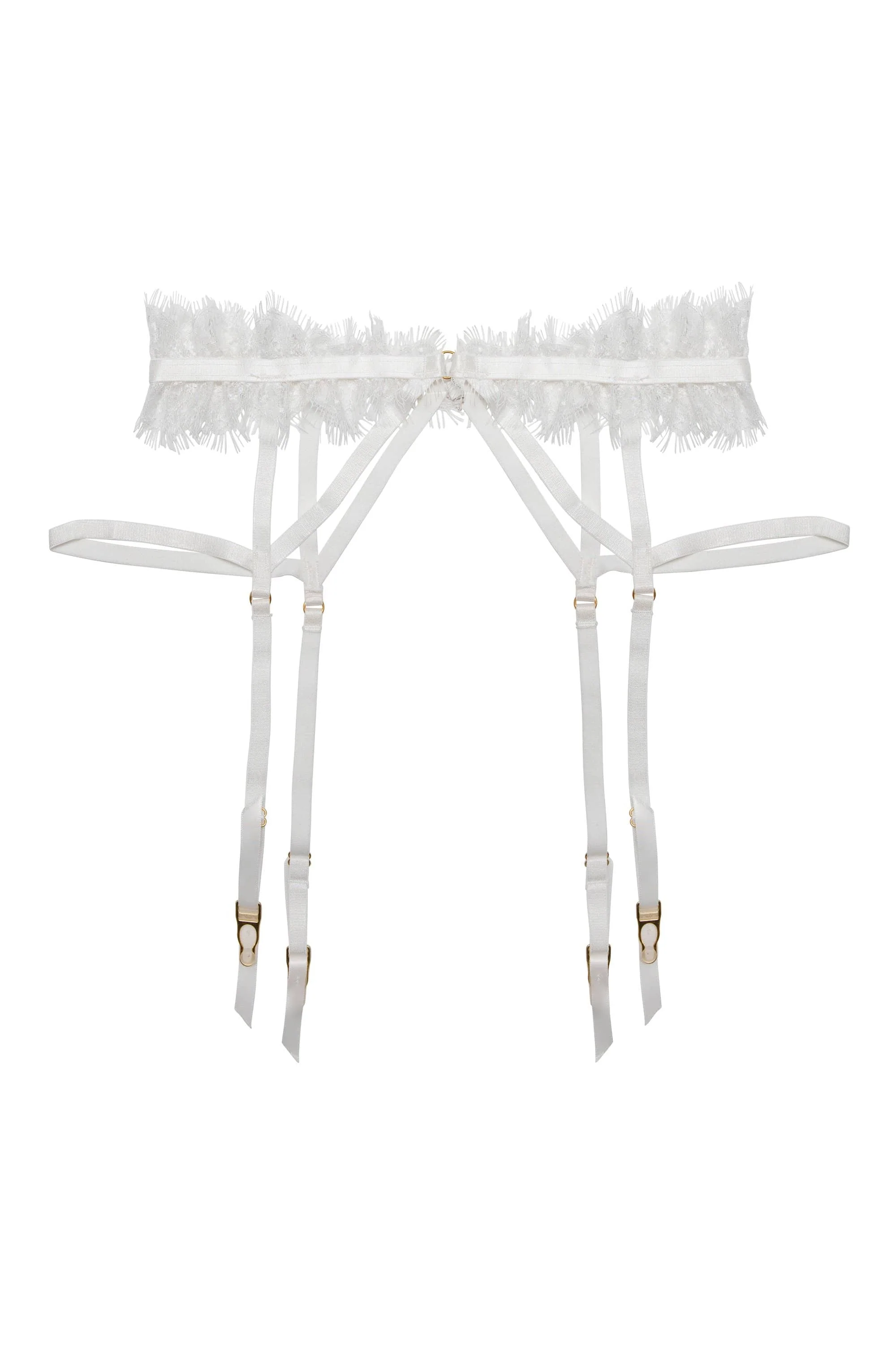 Chantal White Lace Suspender - Image 5