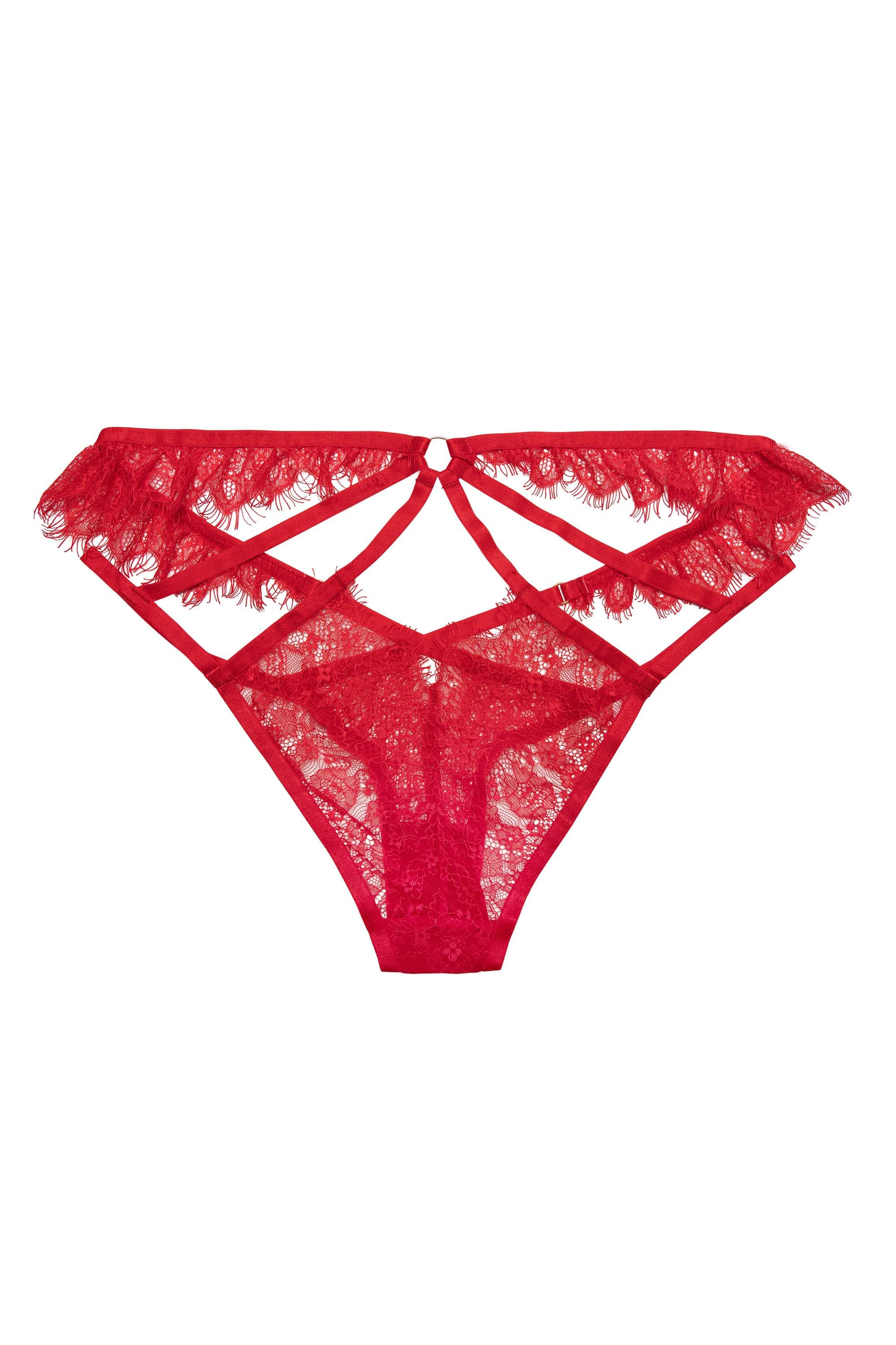 Chantal Red Brazilian Brief - Image 2