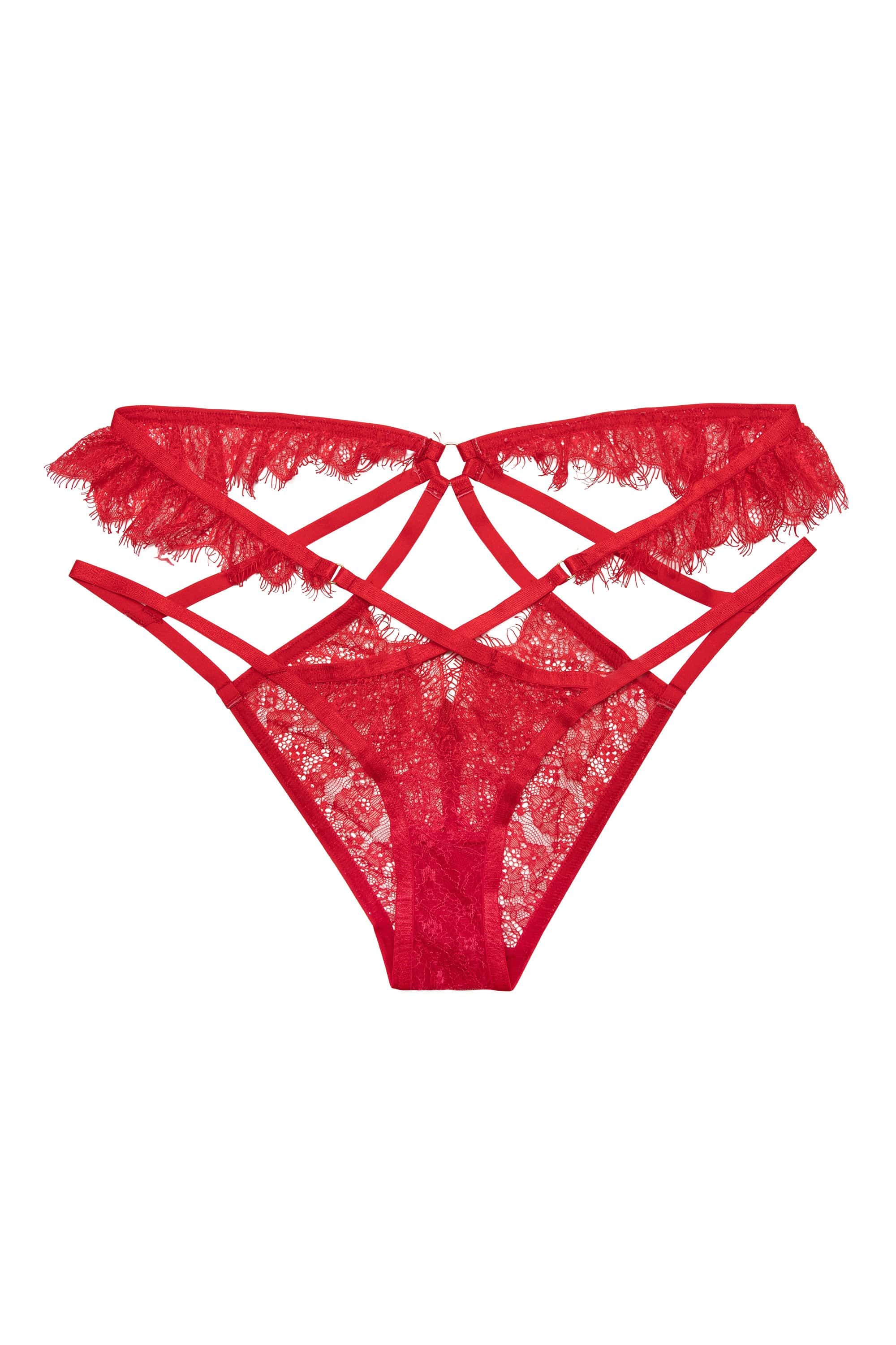 Chantal Red Brazilian Brief - Image 3