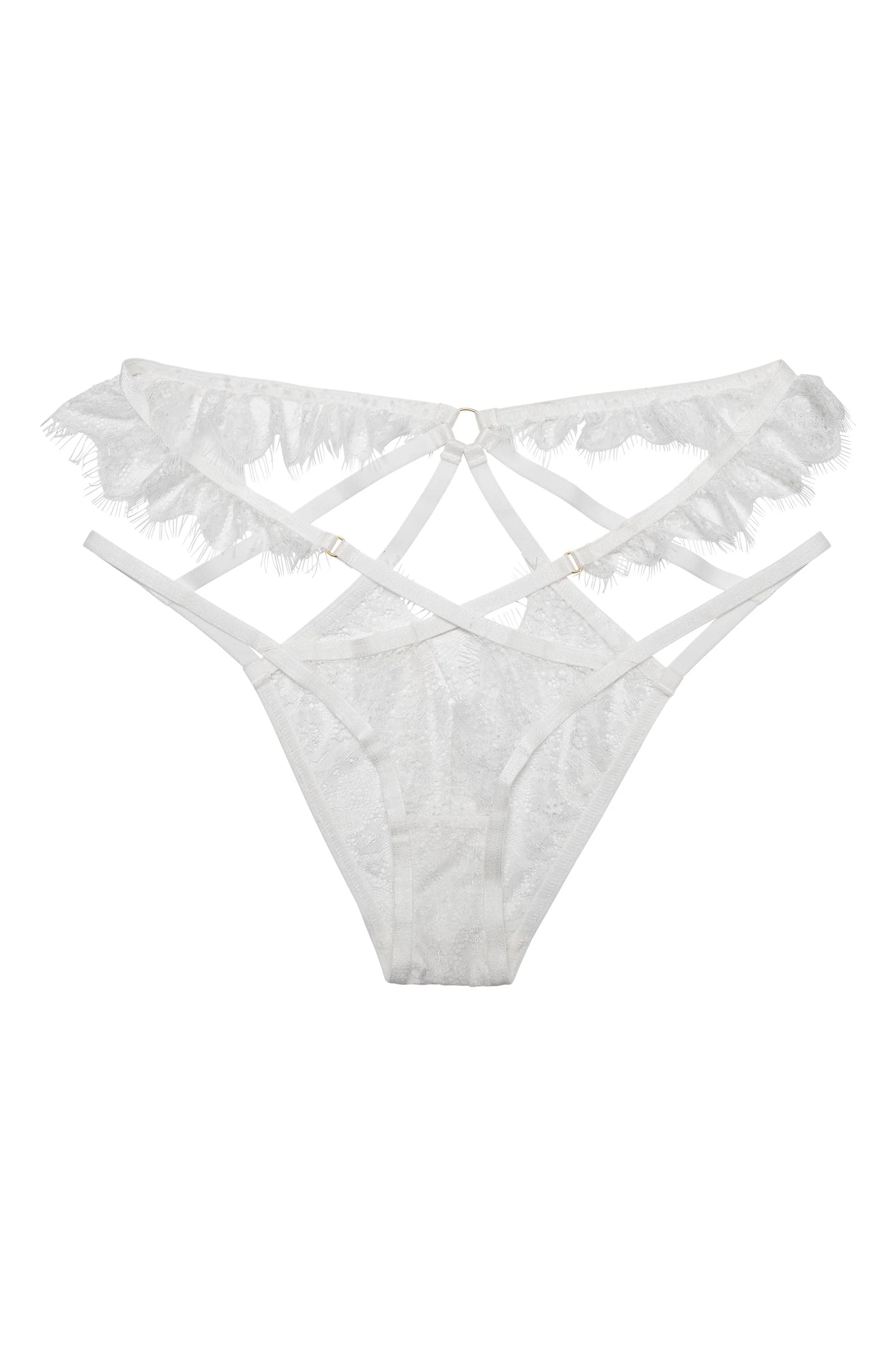 Chantal White Brazilian Brief - Image 5