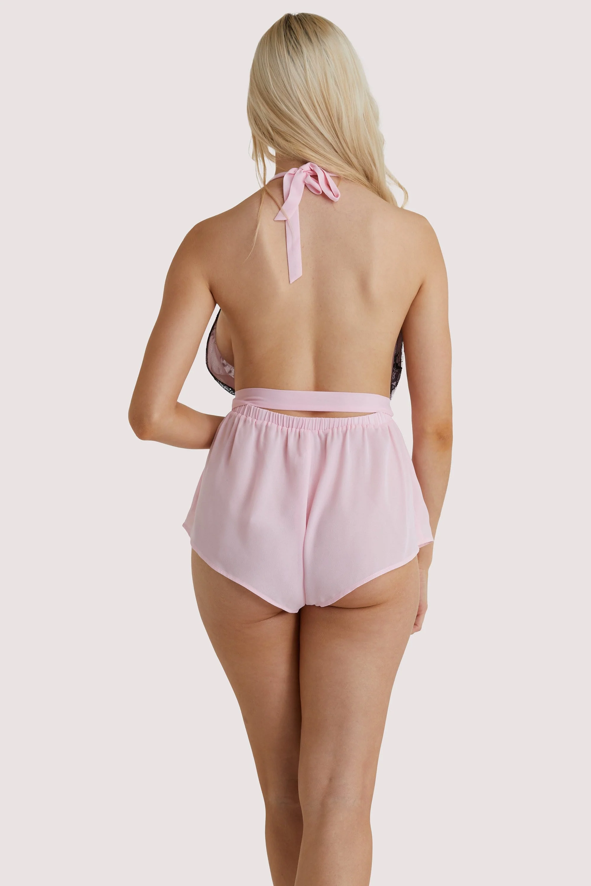 Suzie Blush Halter Playsuit - Image 3