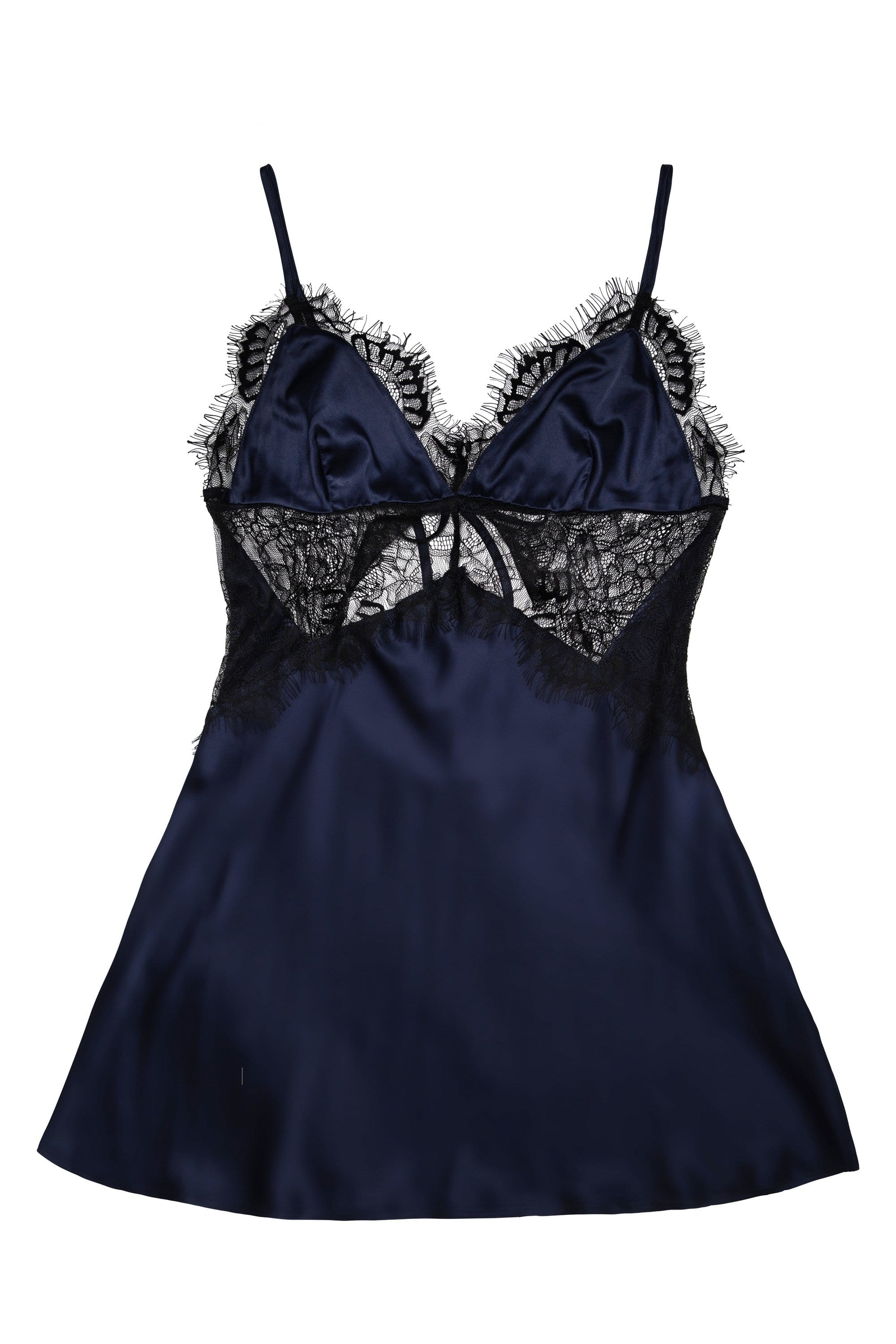 Helena Navy Slip Dress - Image 2