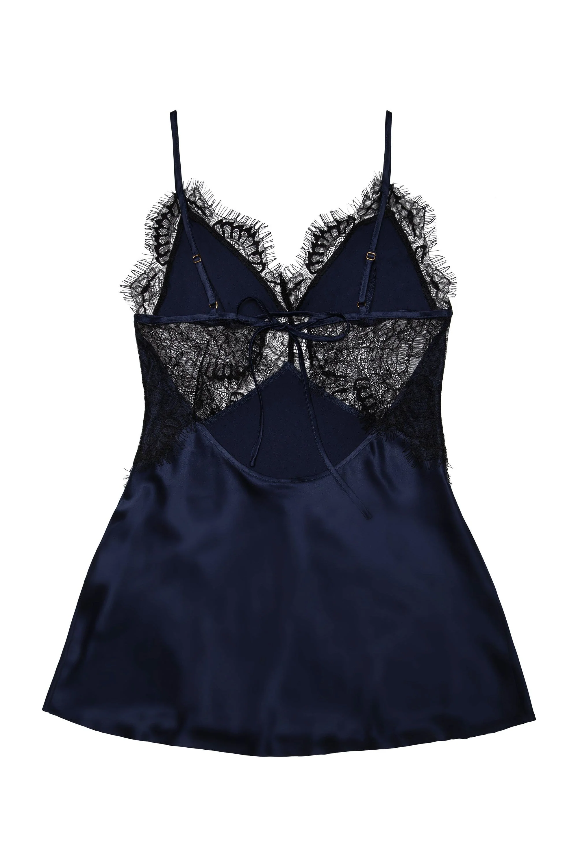 Helena Navy Slip Dress - Image 3