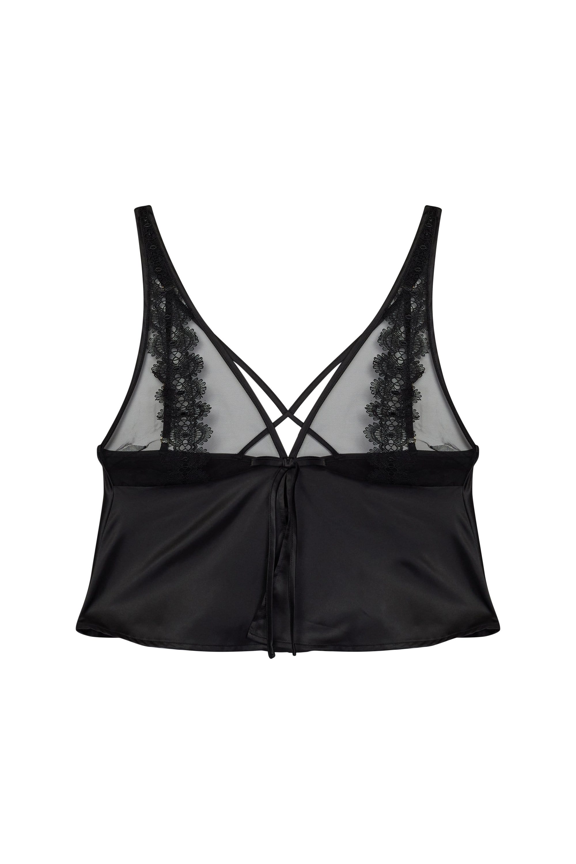 Yani Black tie front Cami & Short - Image 4