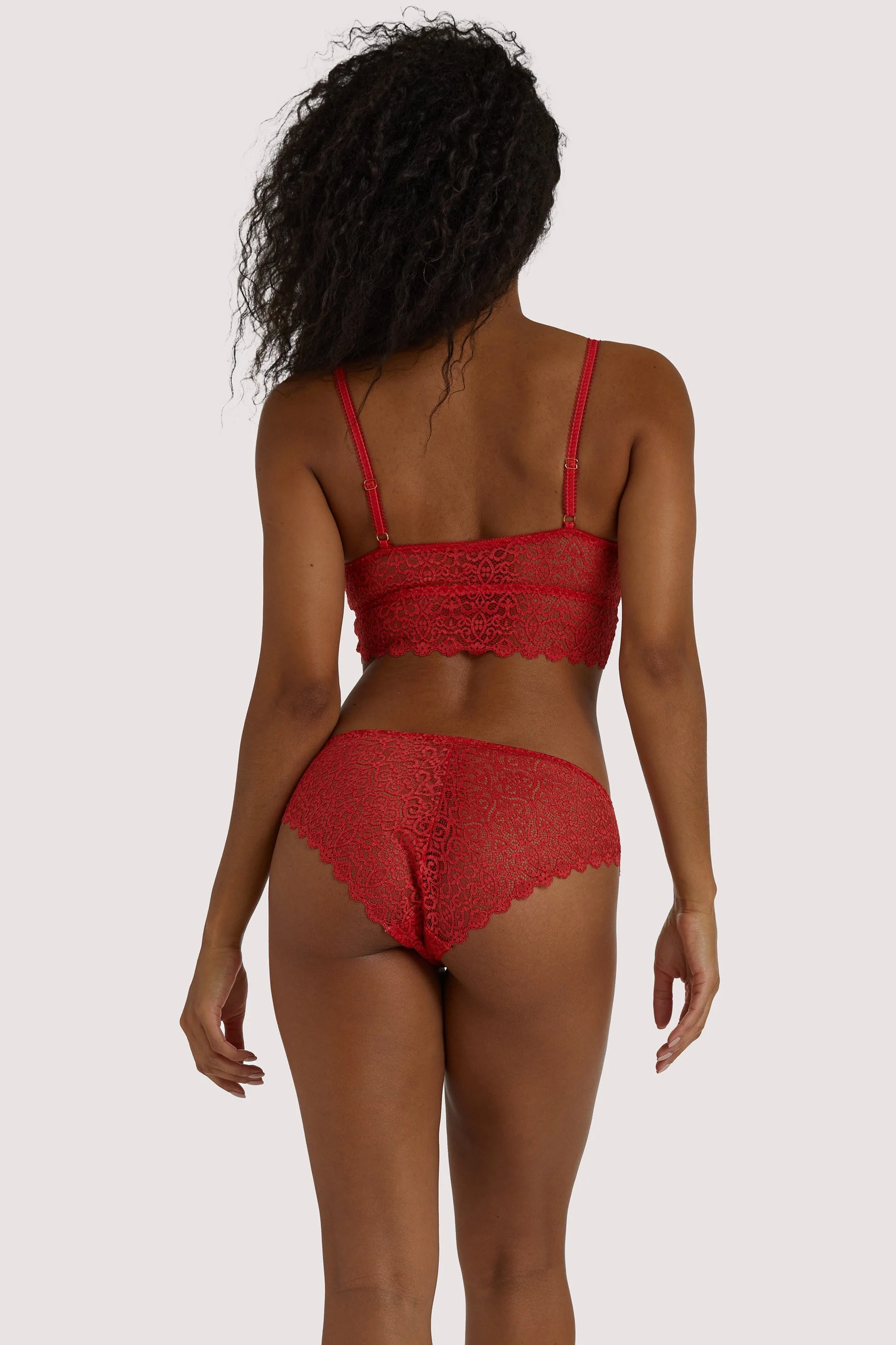 Ariana Red Everyday Lace Brief - Image 4
