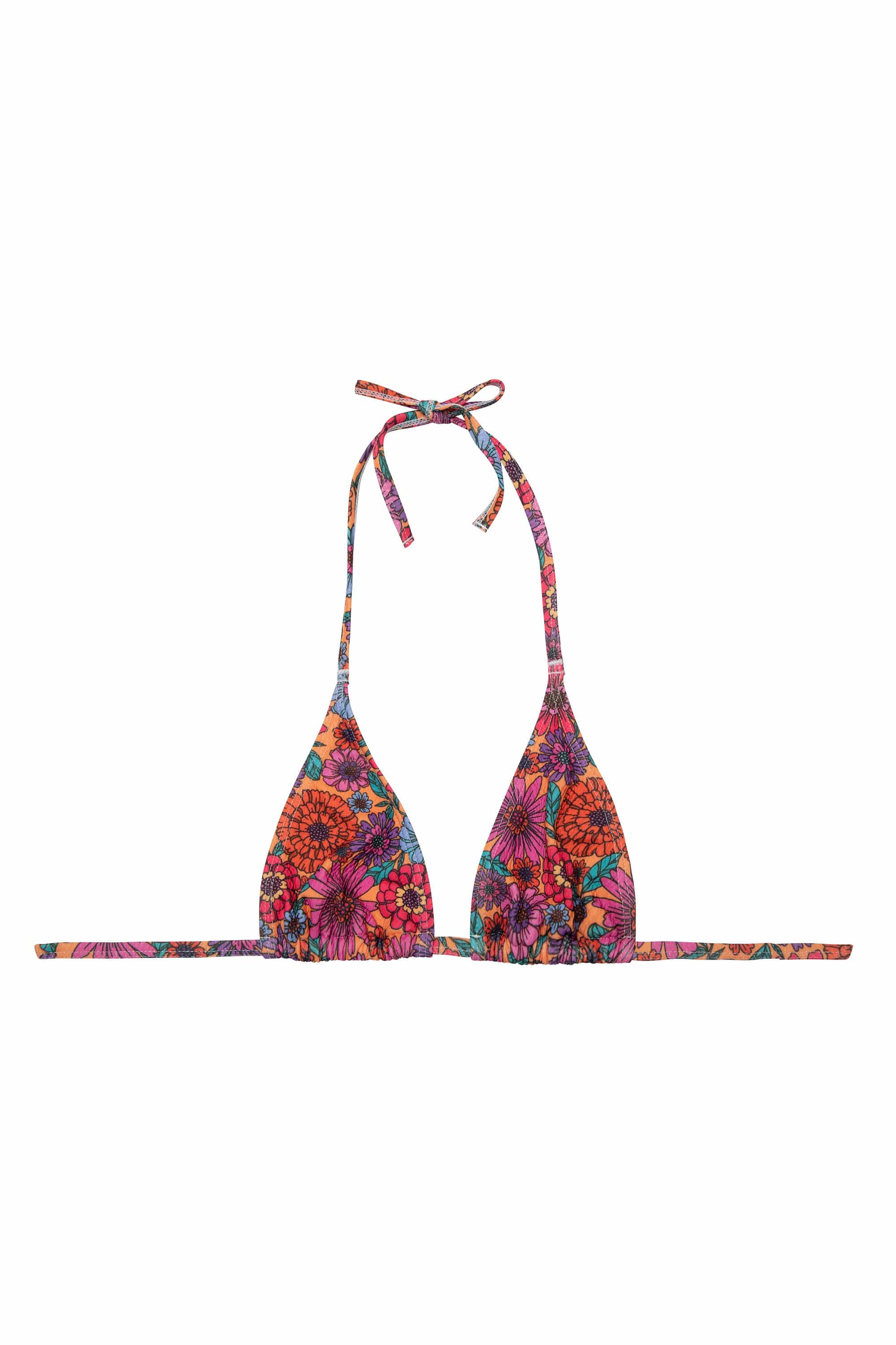 Wolf & Whistle Scarlett Floral Triangle Bikini Top - Image 5