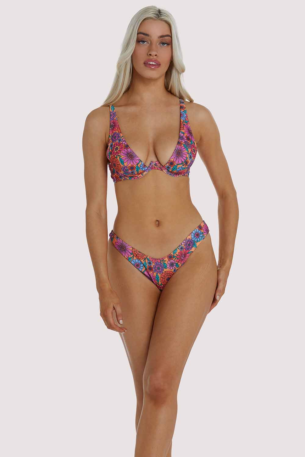 Wolf & Whistle Scarlett Floral Underwire Bikini - Image 3
