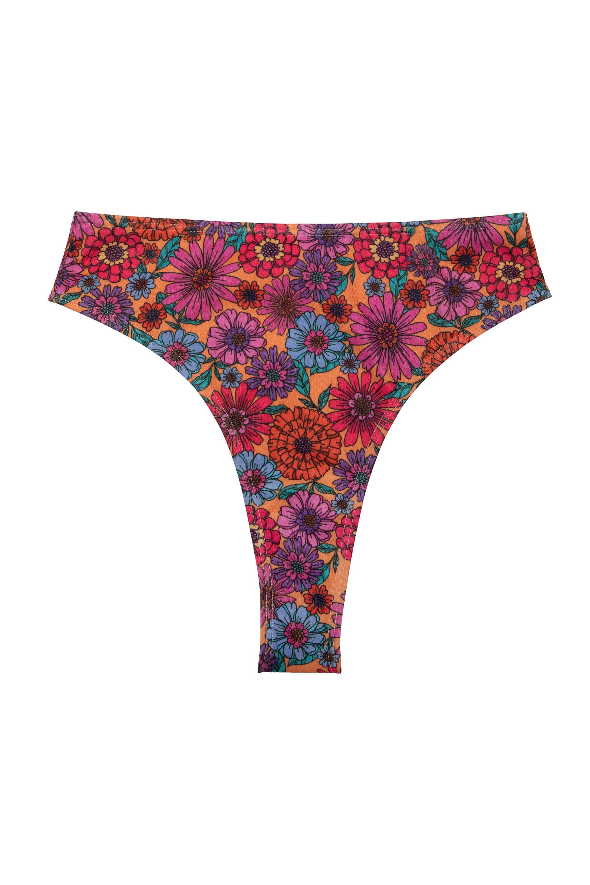 Wolf & Whistle Scarlett Floral High Leg High Waist Bikini Brief - Image 6
